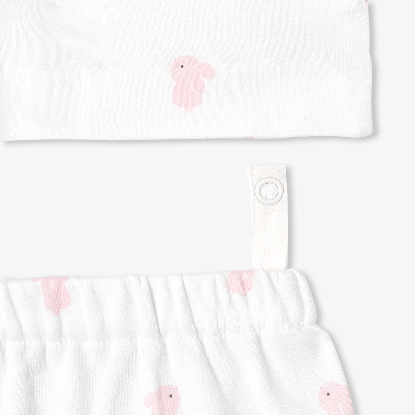 Baby girl pyjamas in interlock cotton