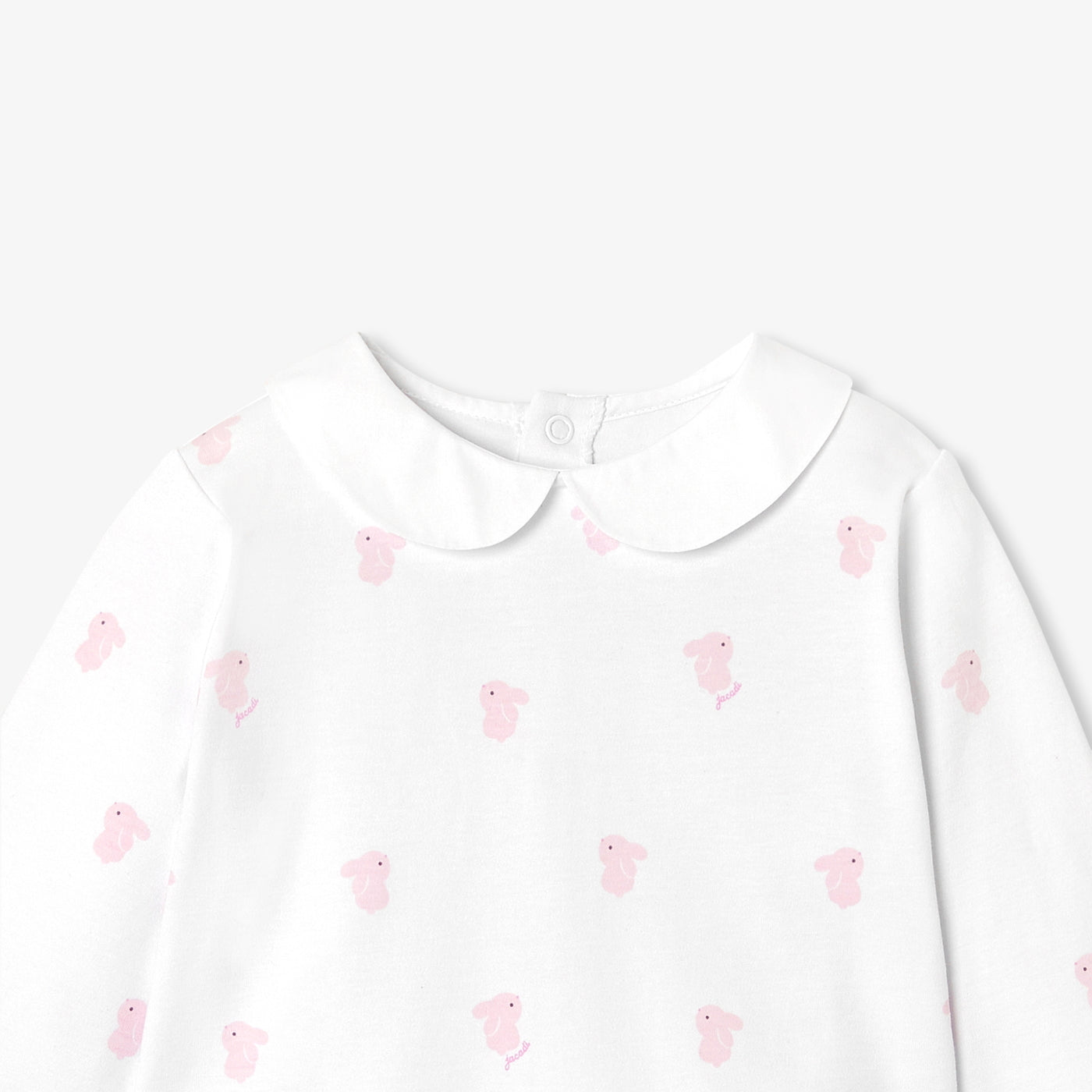 Baby girl pyjamas in interlock cotton