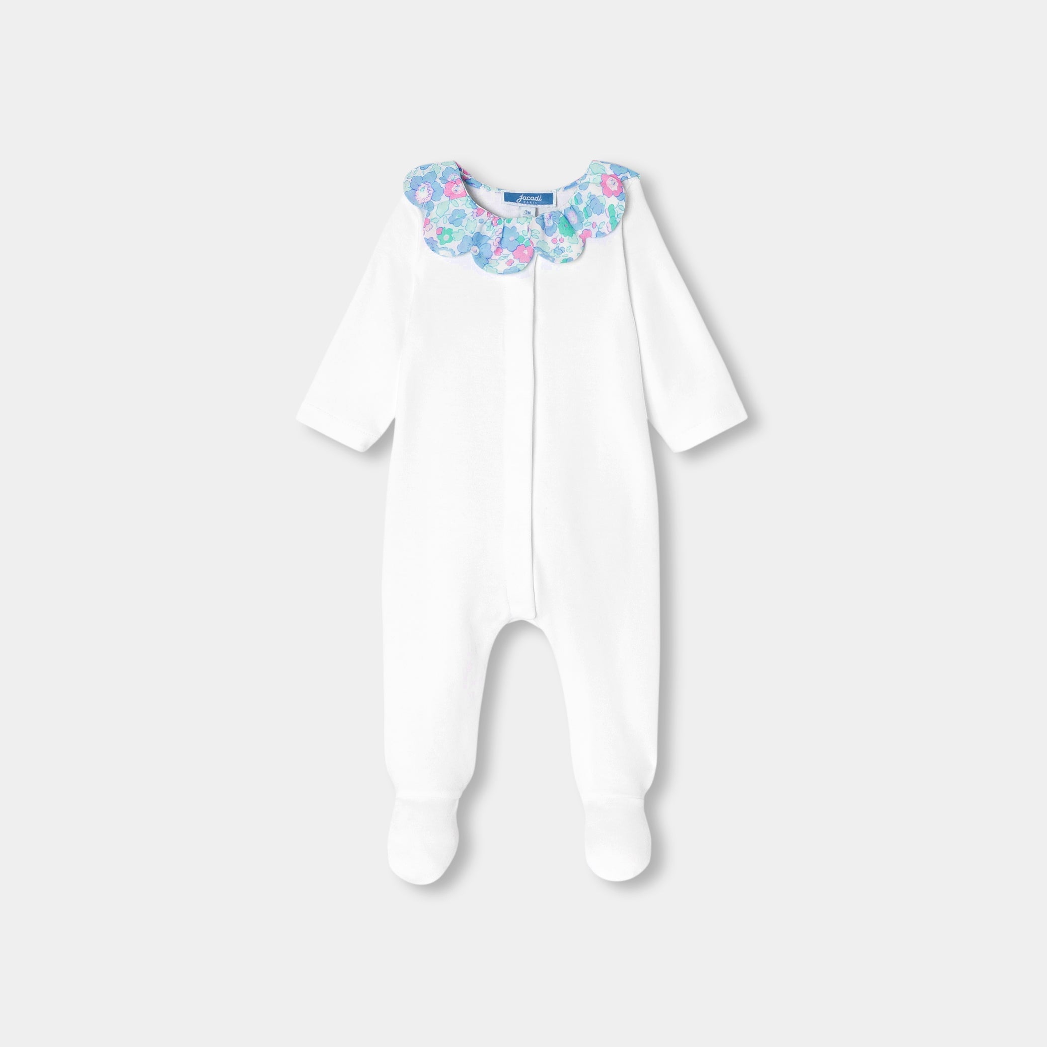 Baby girl pyjamas in cotton interlock