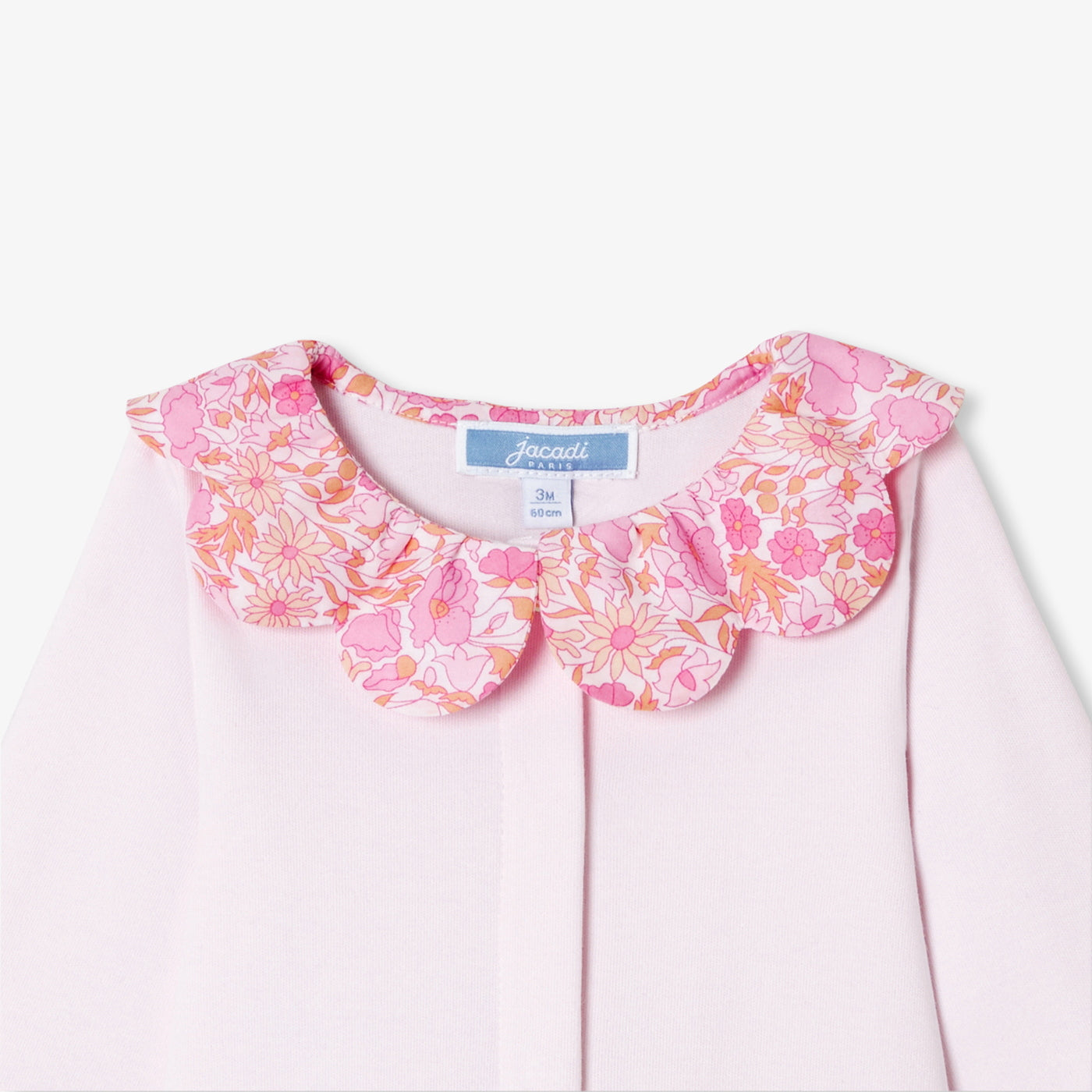 Baby girl pyjamas in cotton interlock