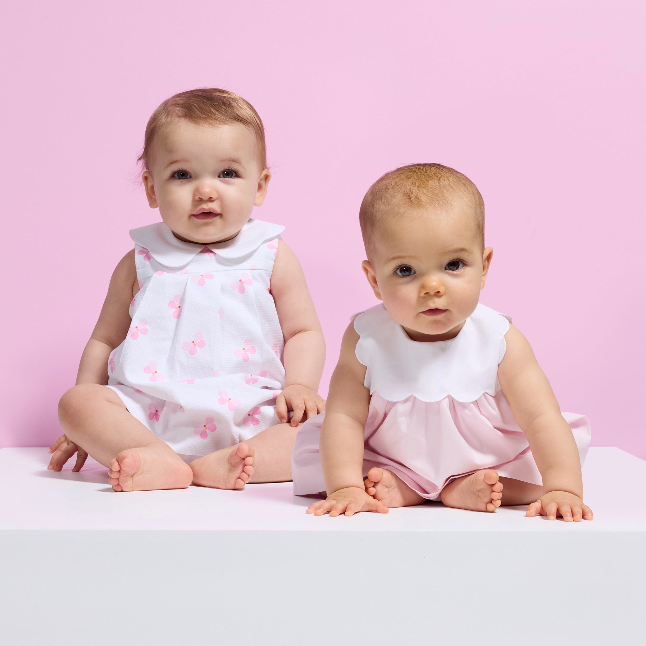 Baby girl dress in cotton poplin