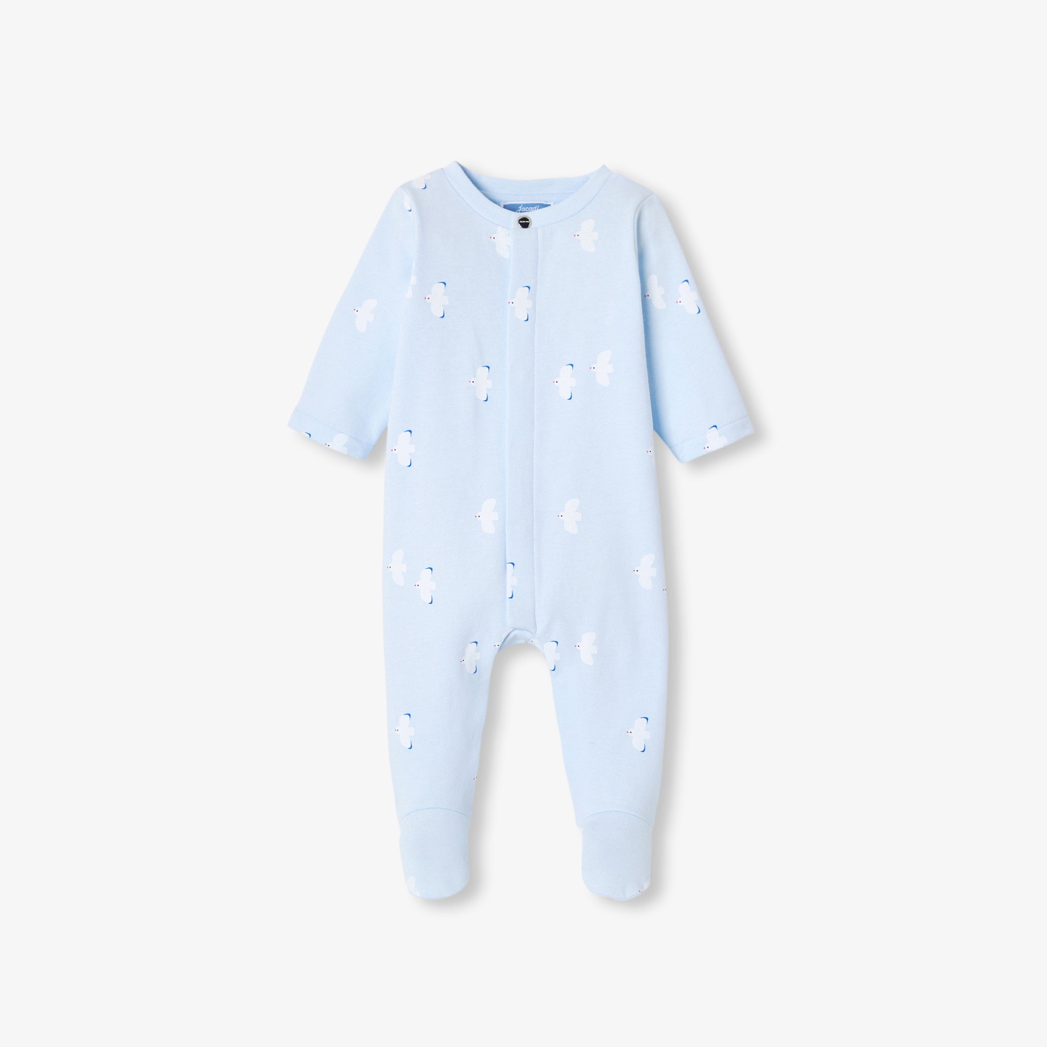Baby pyjamas in fleece - bleu/blanc