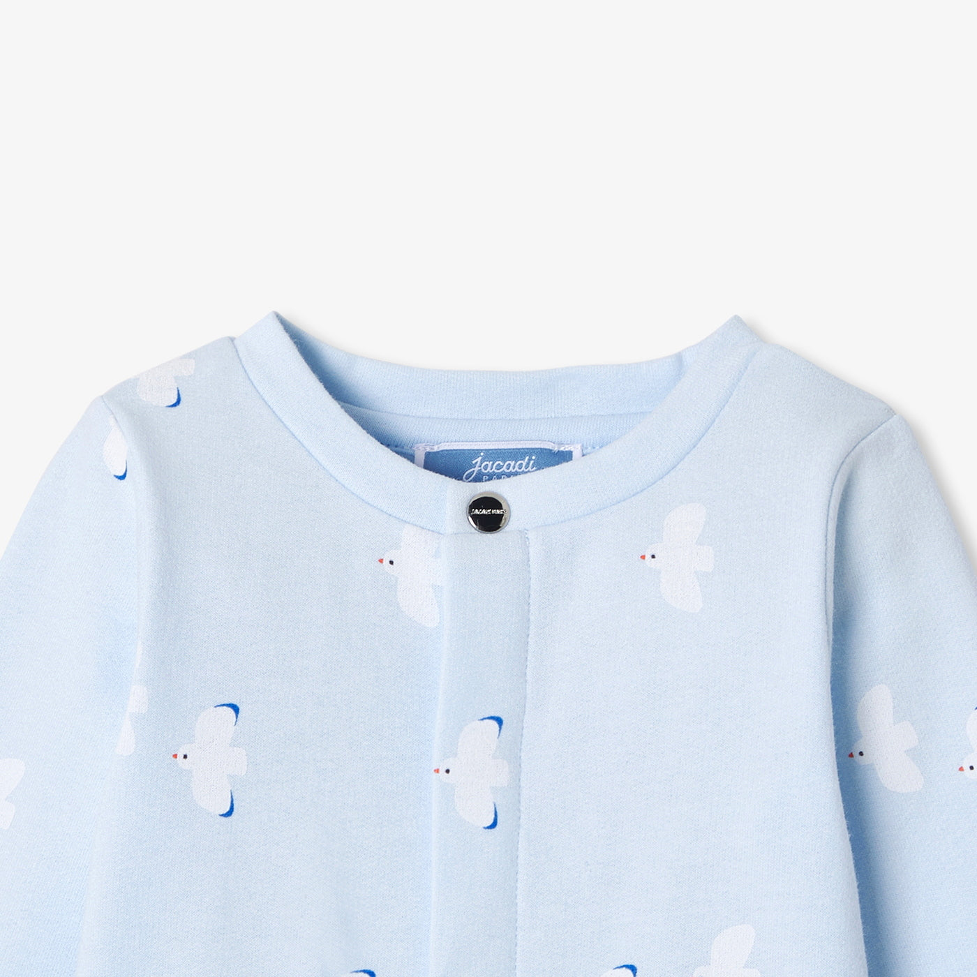 Baby pyjamas in fleece - bleu/blanc