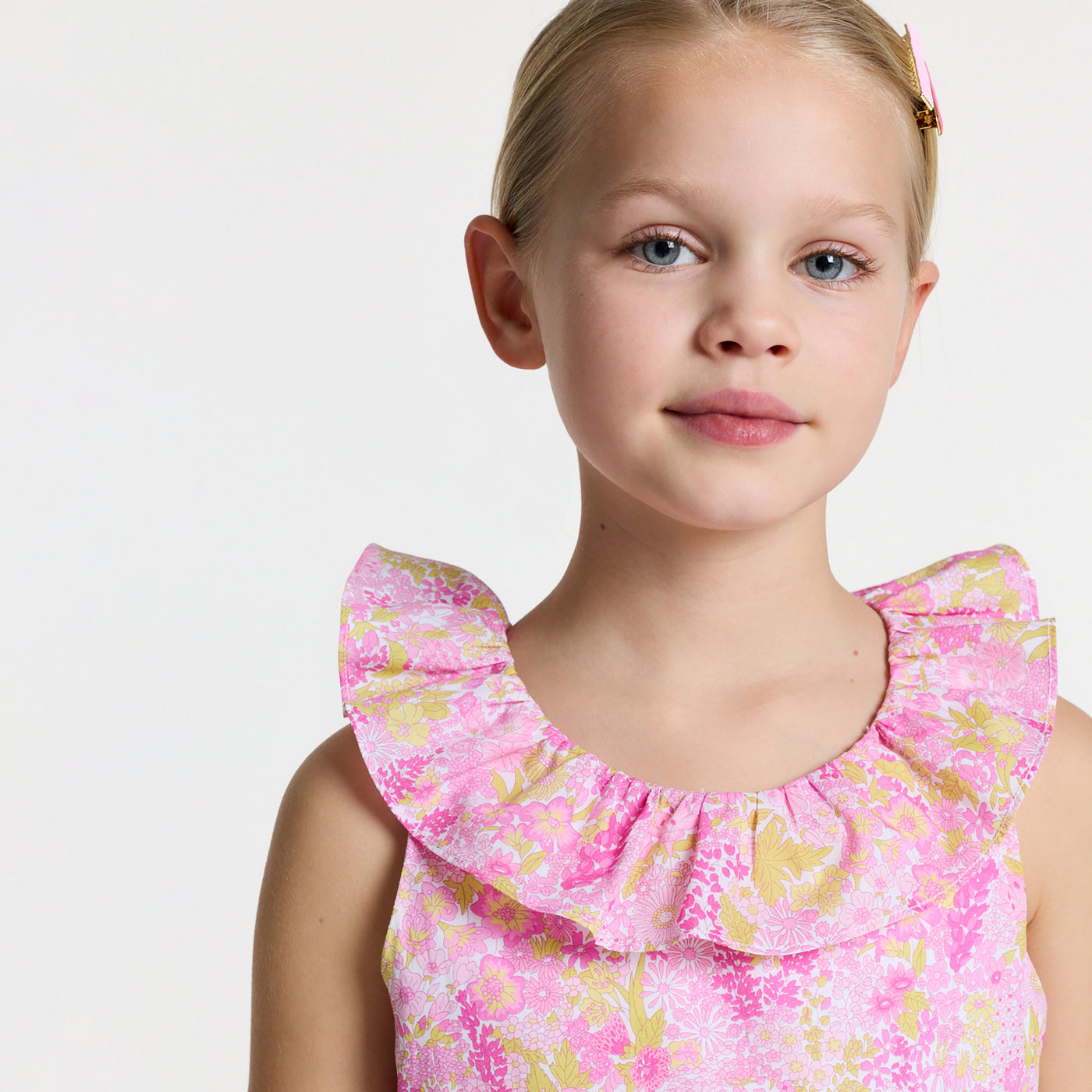 Girl Liberty fabric ceremony dress