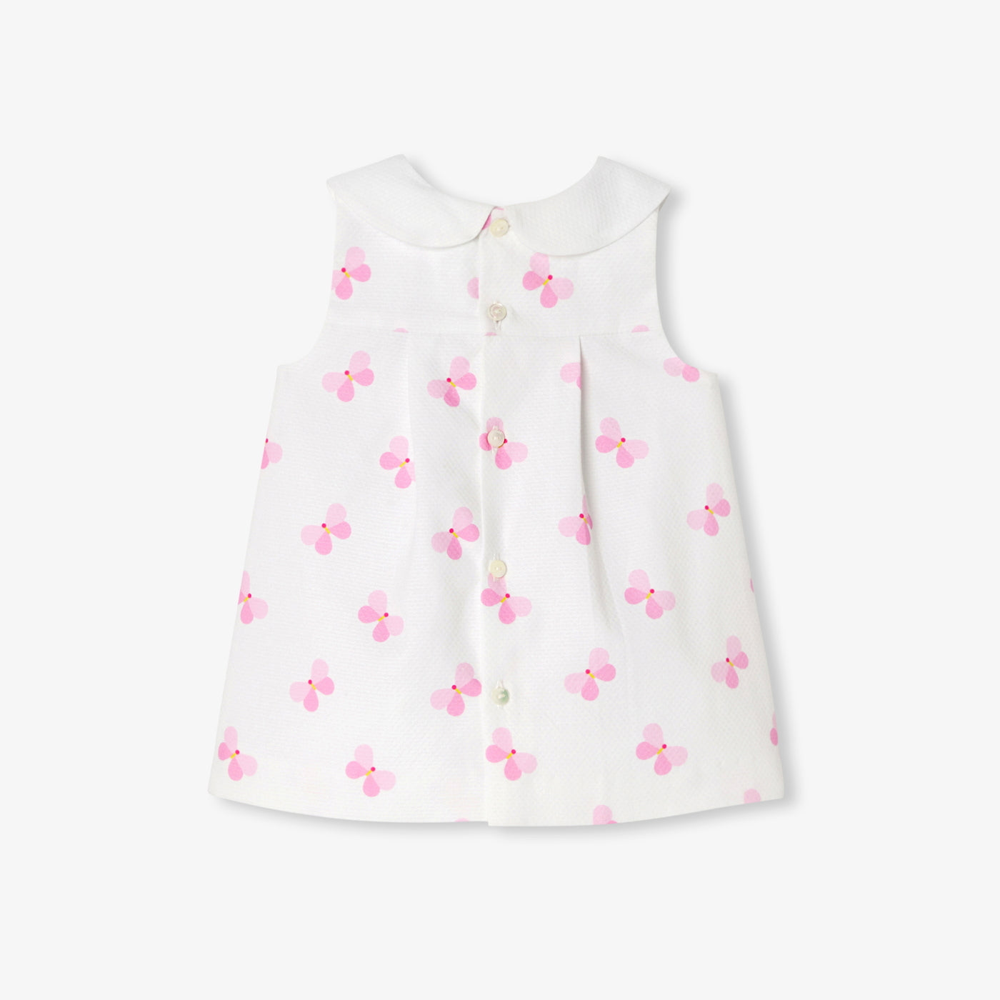 Baby girl pinafore dress in cotton piqué