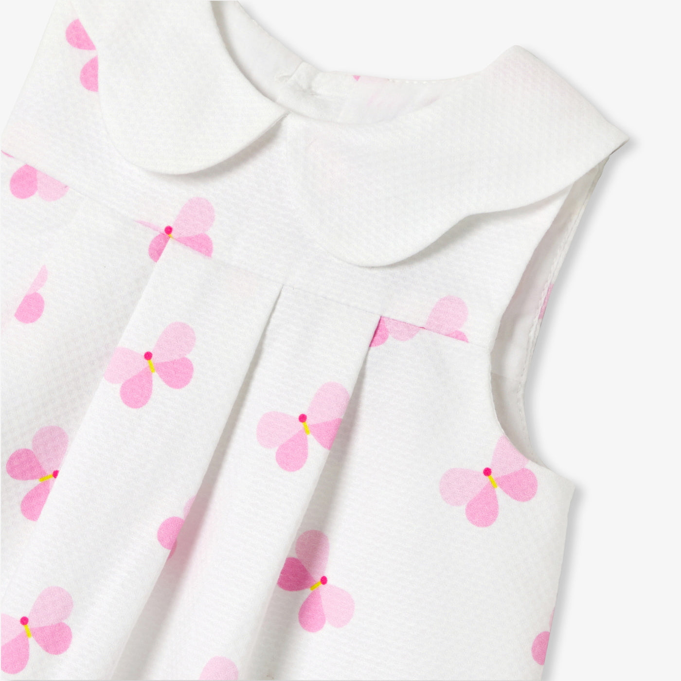 Baby girl pinafore dress in cotton piqué