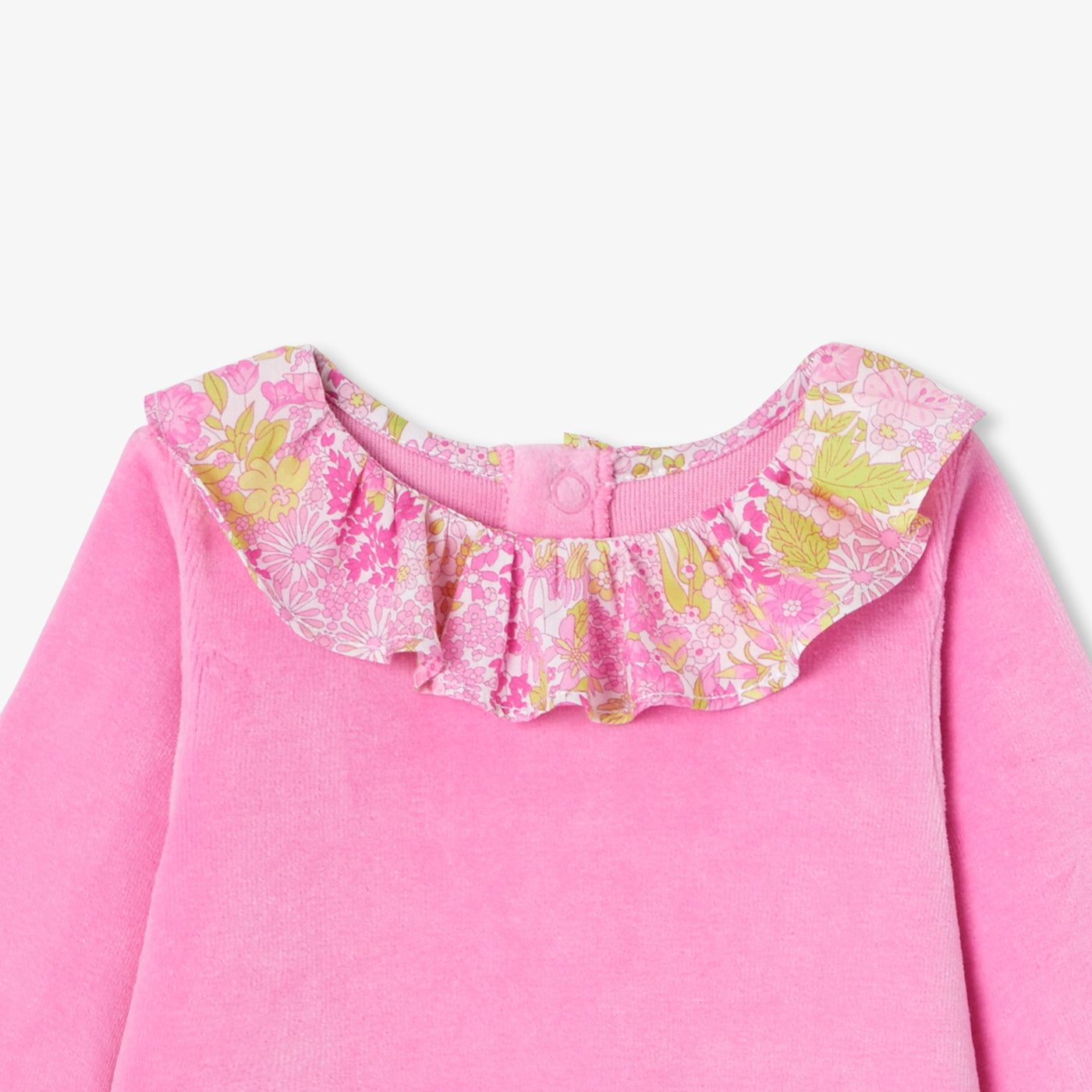 Baby girl velvet pyjamas