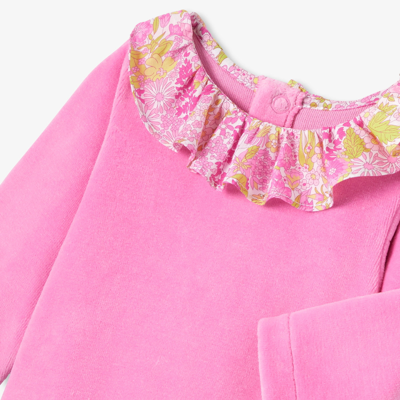 Baby girl velvet pyjamas