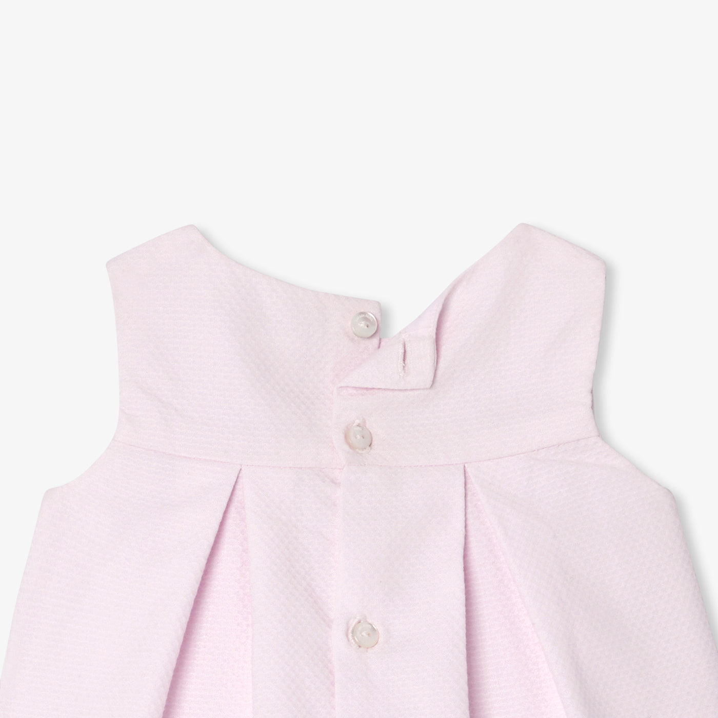 Baby girl sleeveless cotton piqué dress