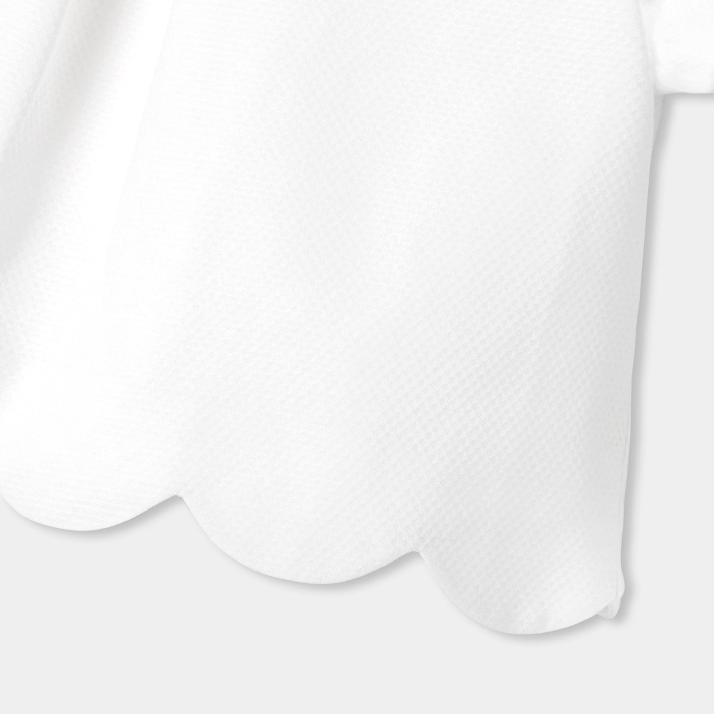 Girl ceremony top in honeycomb piqué