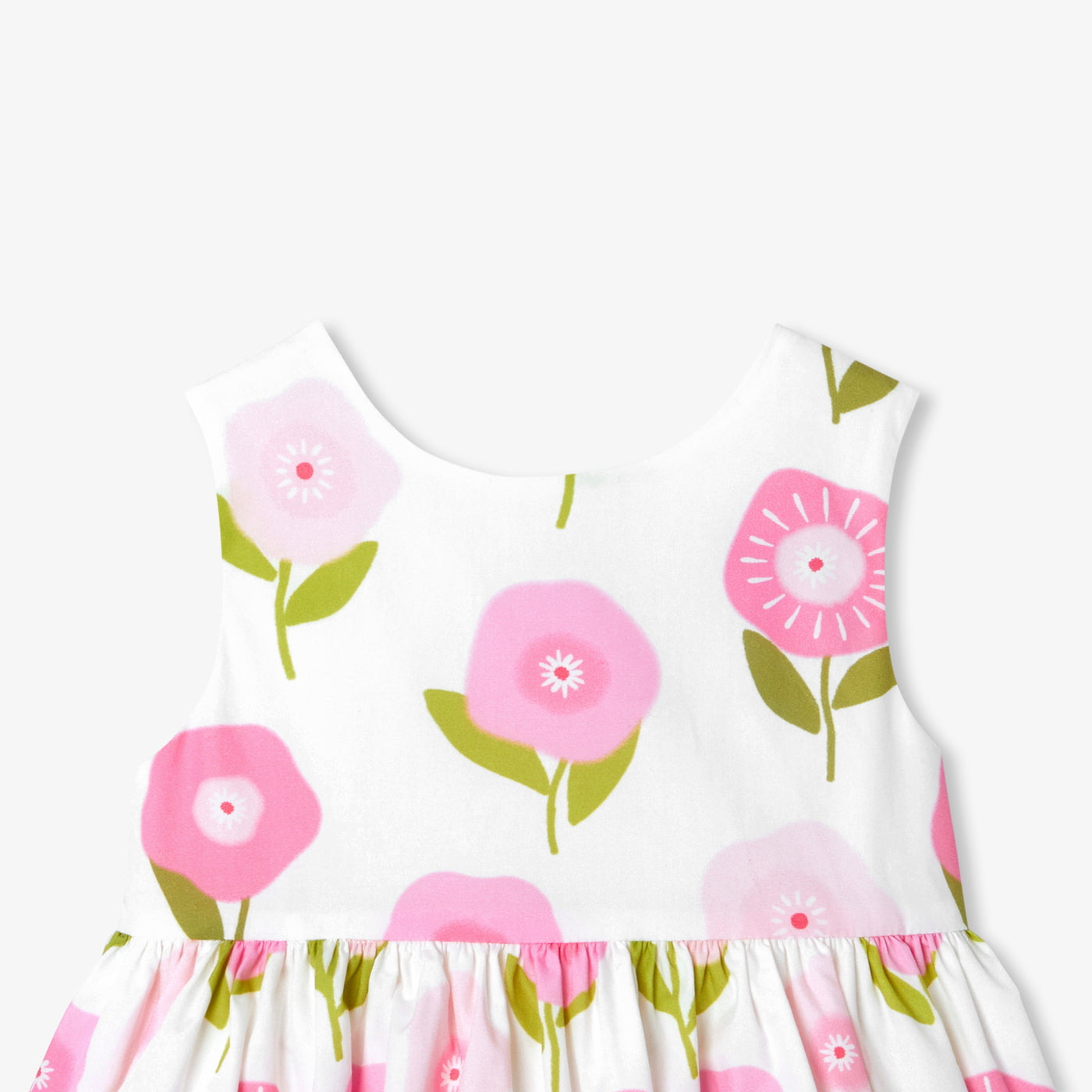Baby girl sleeveless cotton dress