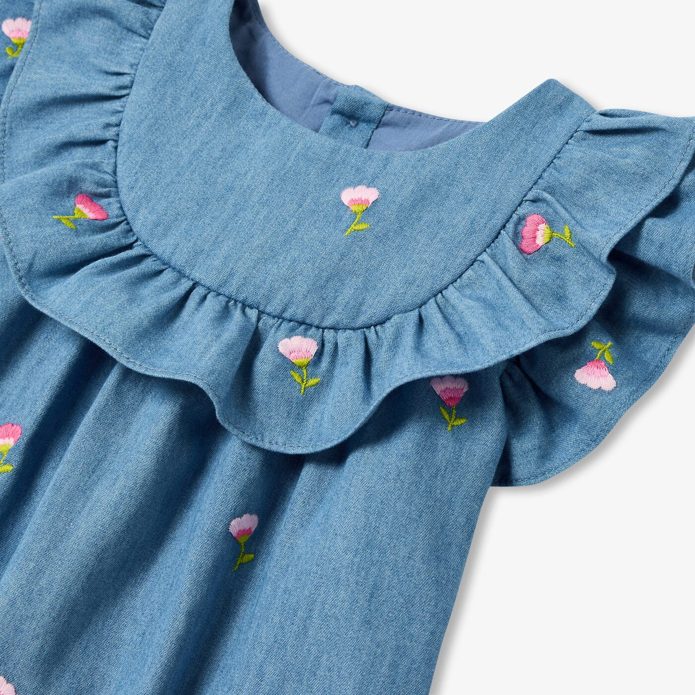 Baby girl chambray dress