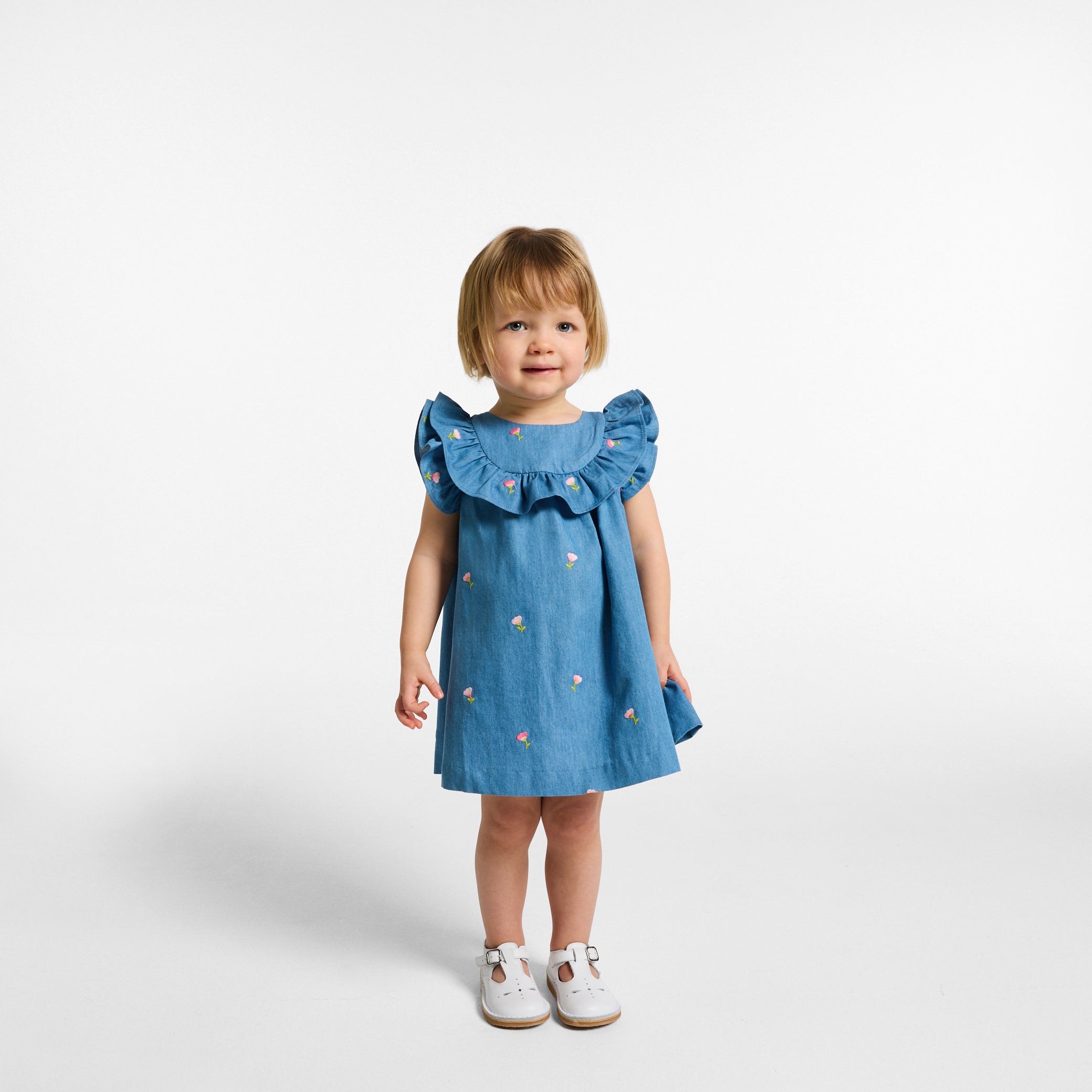 Baby girl chambray dress