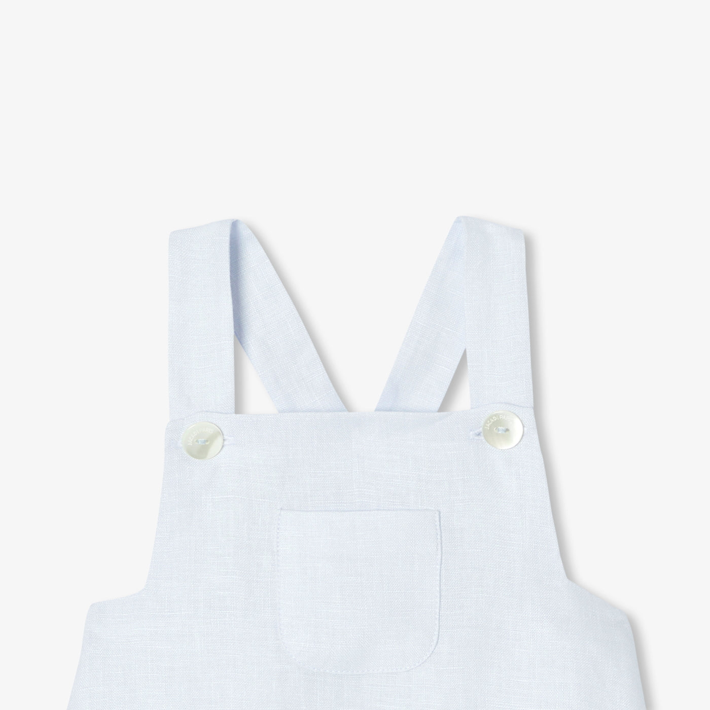 Baby dungarees in linen
