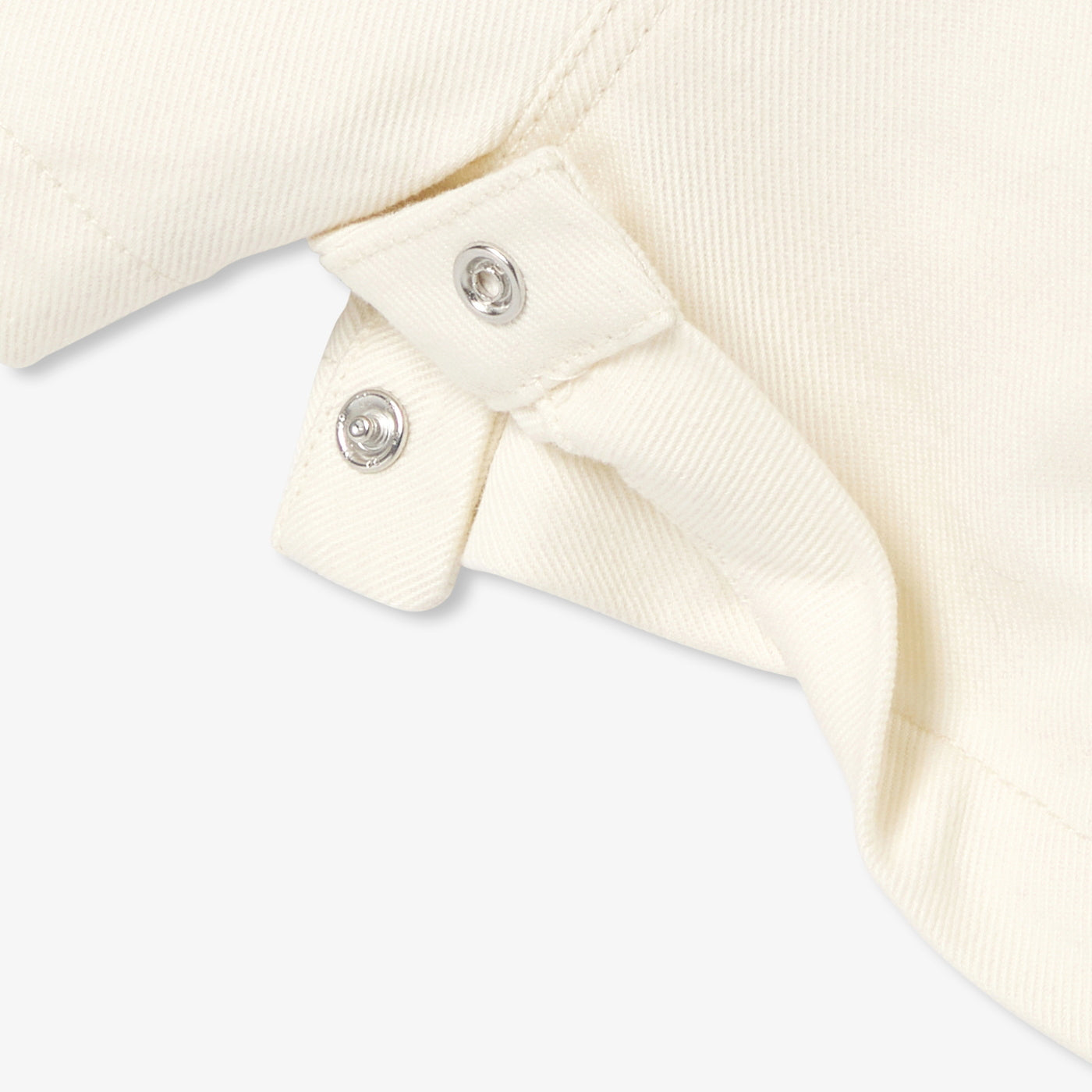 Baby off-white denim dungarees