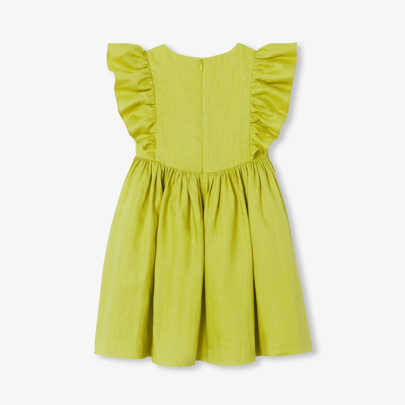 Girl linen ceremony dress