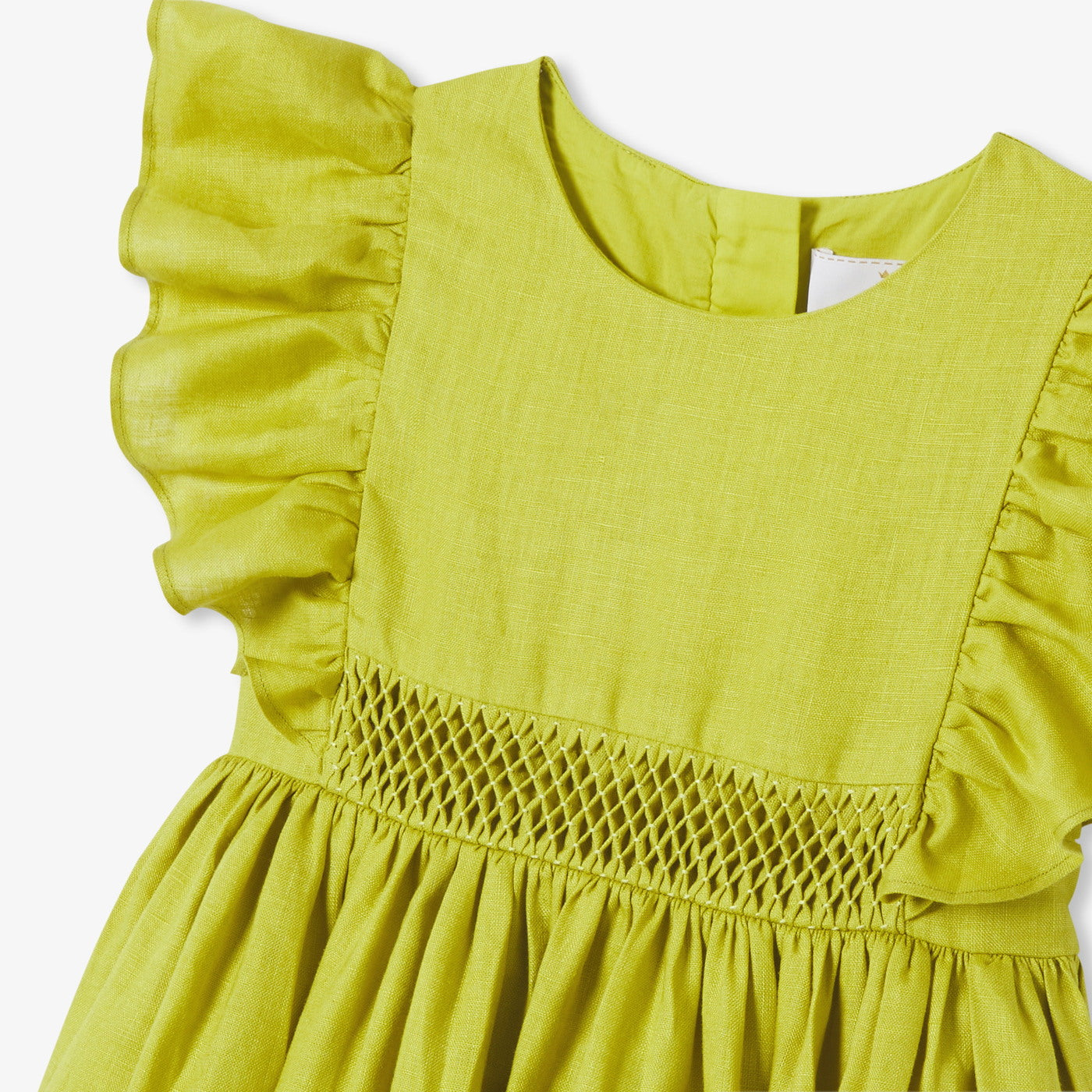 Girl linen ceremony dress