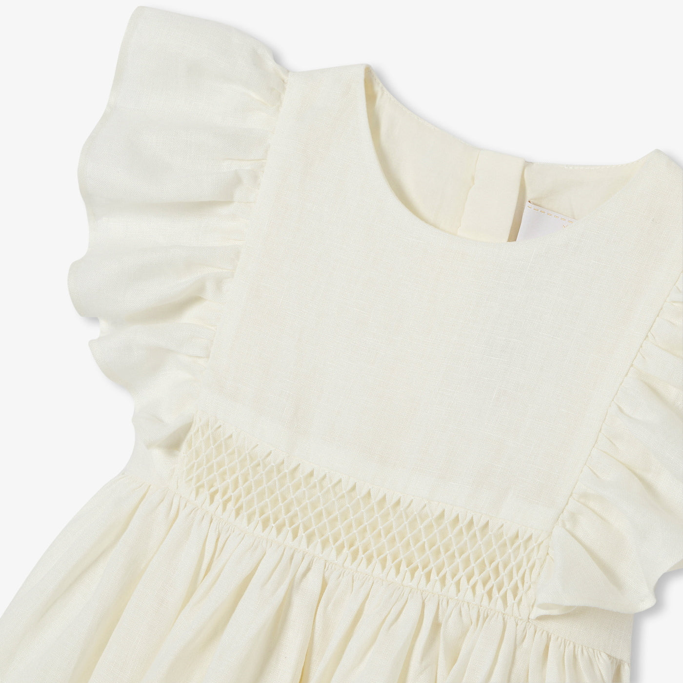 Girl linen ceremony dress