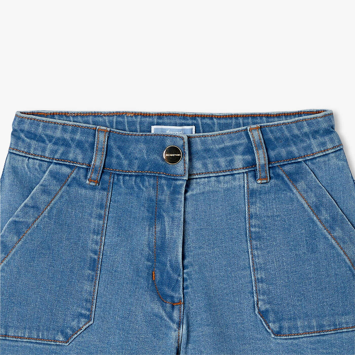 Girl light denim shorts