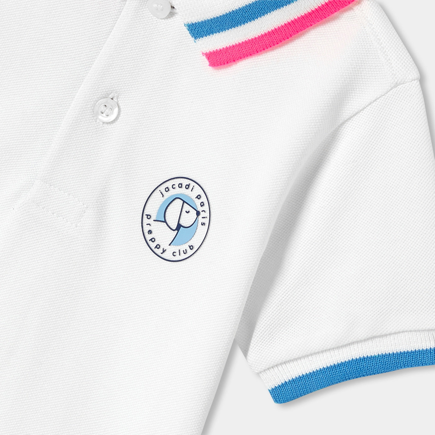 Baby boy short-sleeved polo shirt in cotton piqué