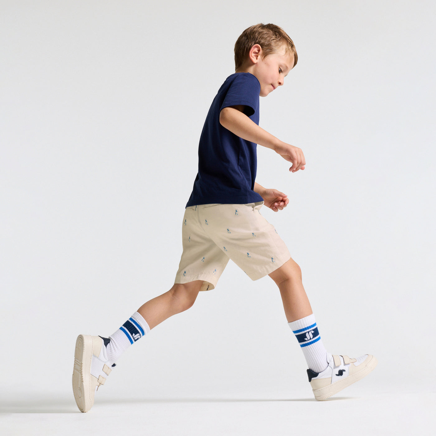 Boy cotton twill Bermuda shorts