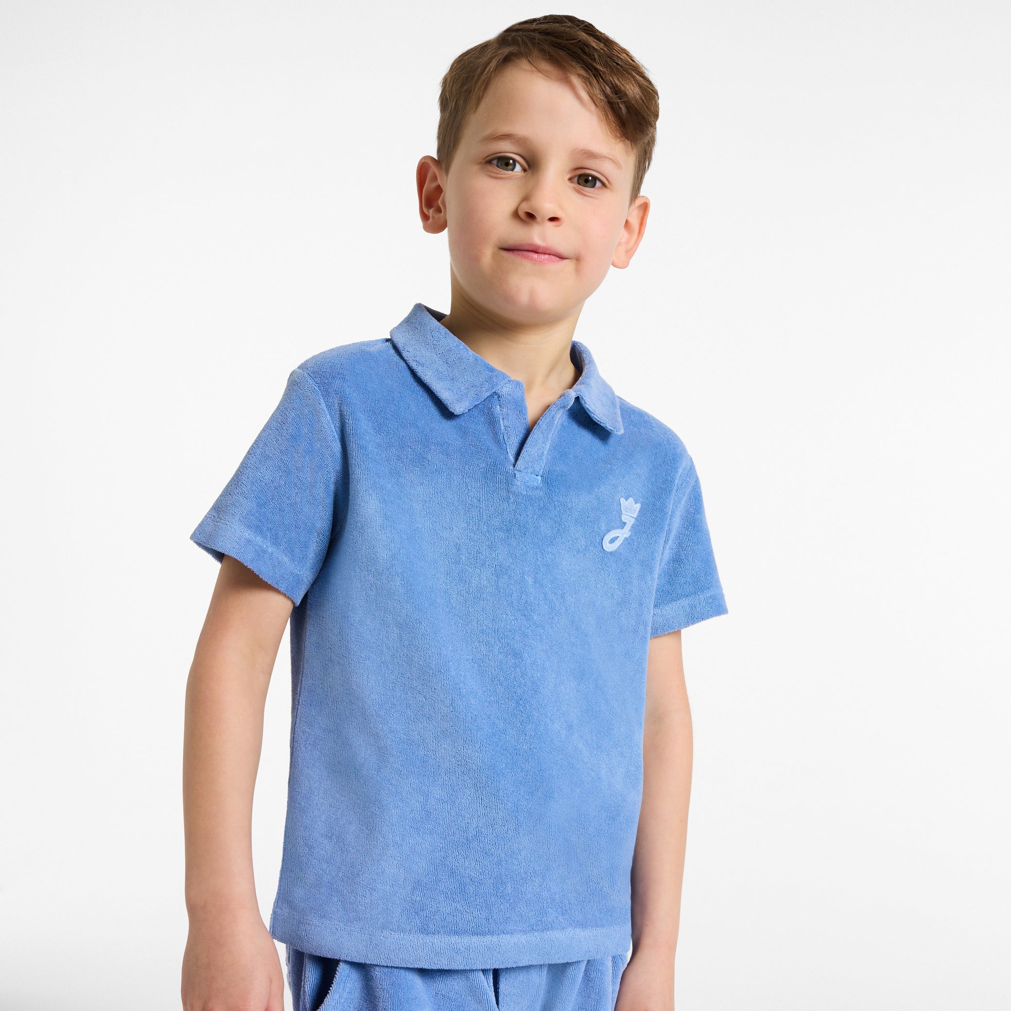 Child terry cloth polo shirt