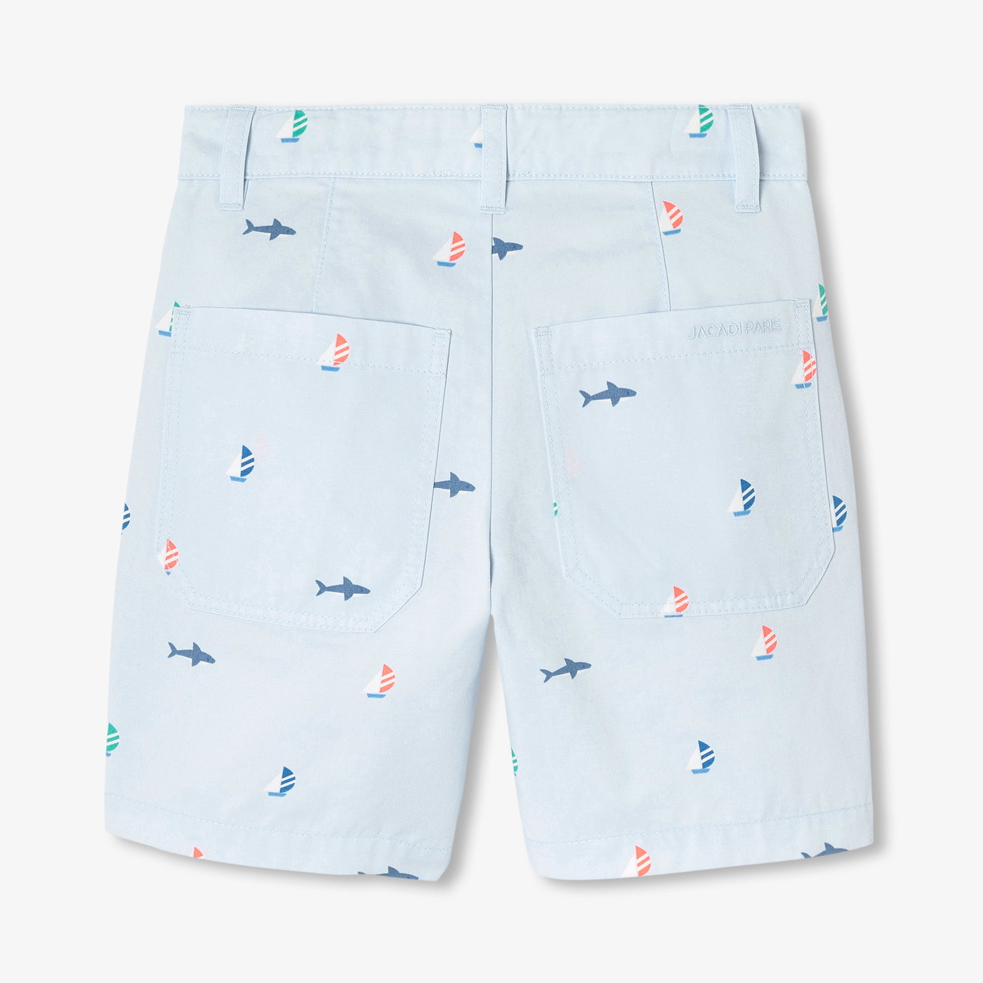 Boy printed twill Bermuda shorts