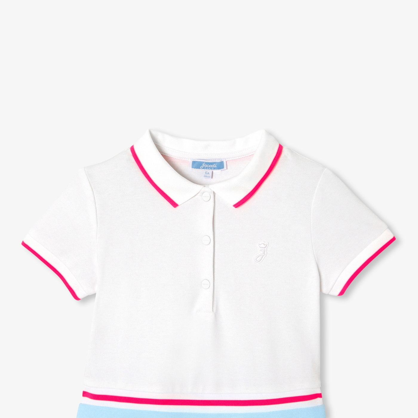 Girl piqué knit dress