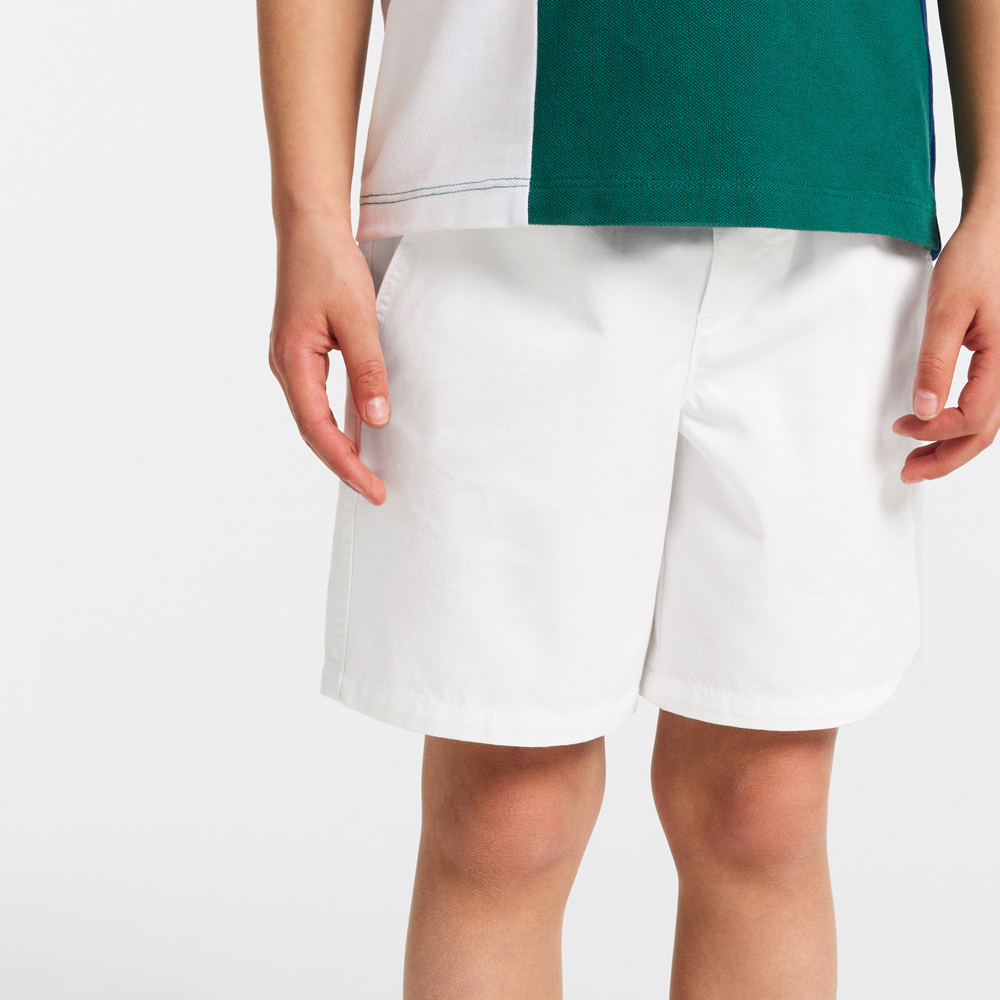 Boy cotton twill Bermuda shorts