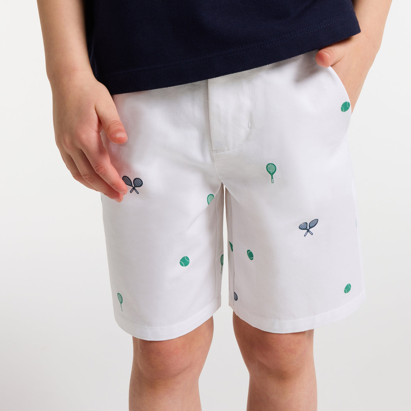 Boy printed twill Bermuda shorts