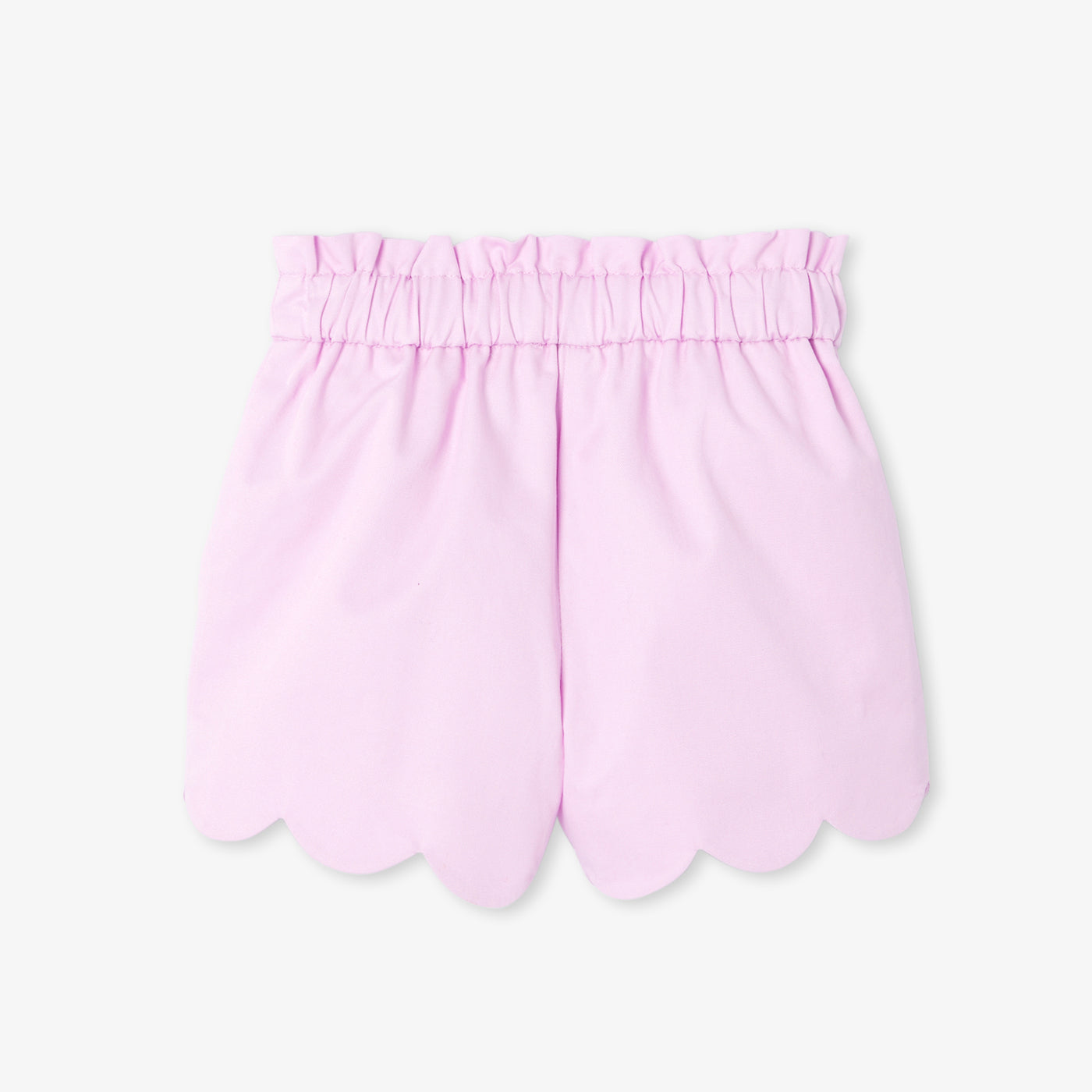 Baby girl paper bag waist twill shorts