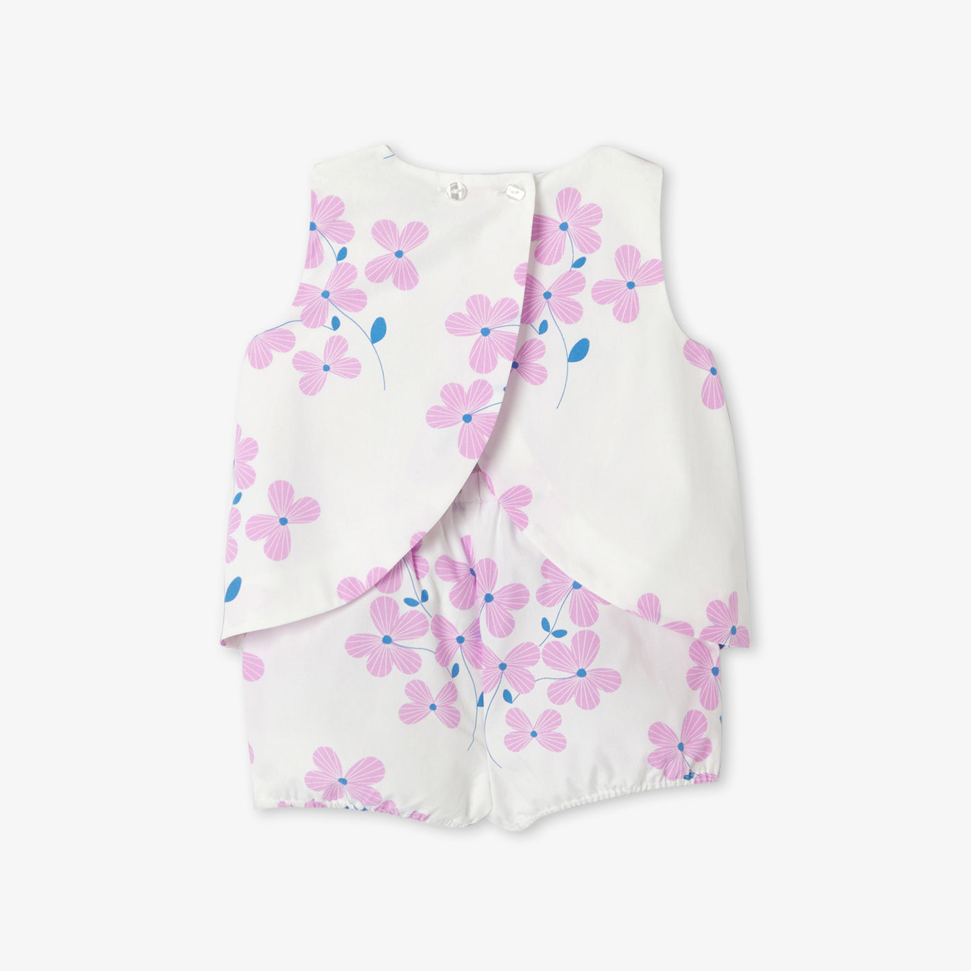 Baby girl poplin shorts set