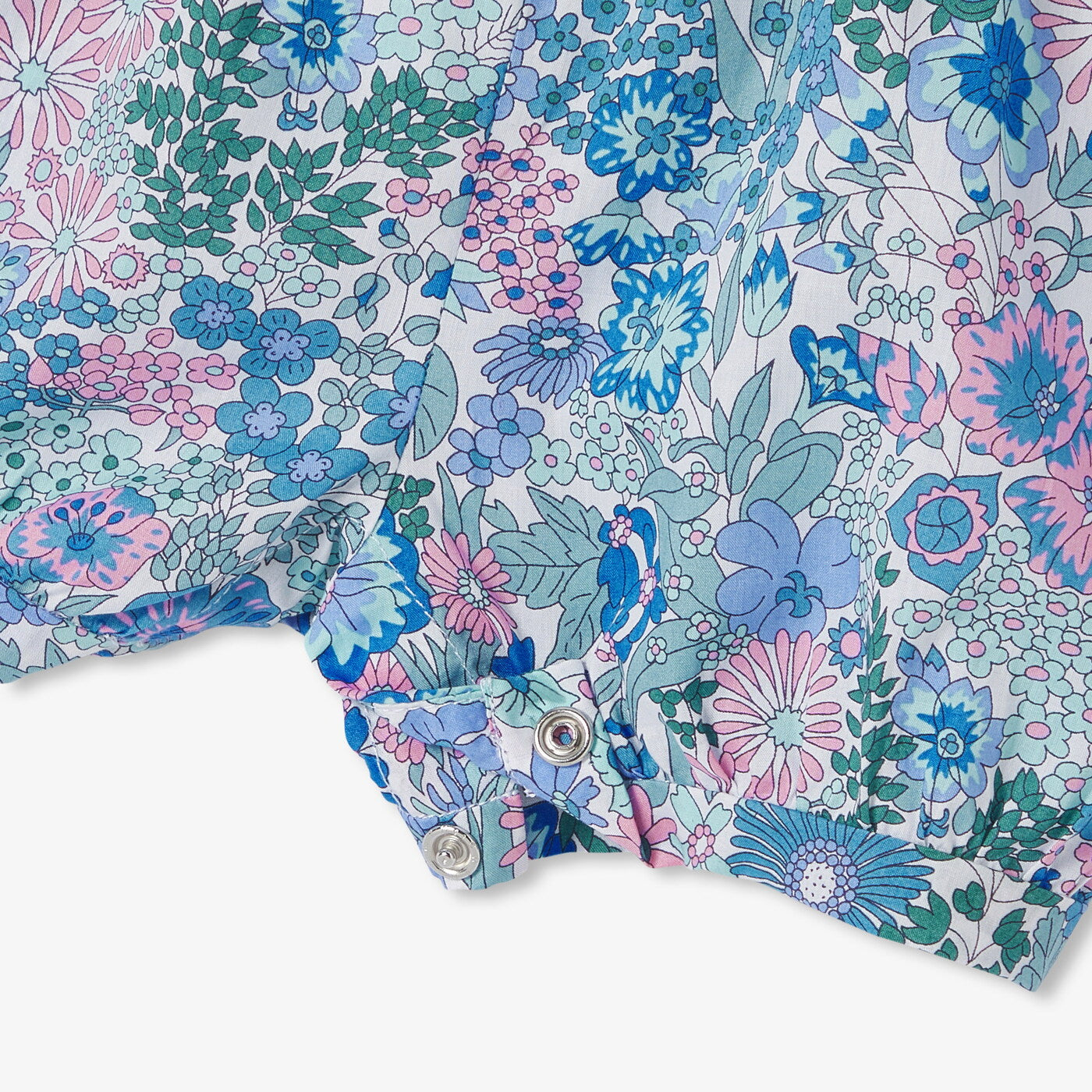 Baby girl jumpsuit in Liberty fabric