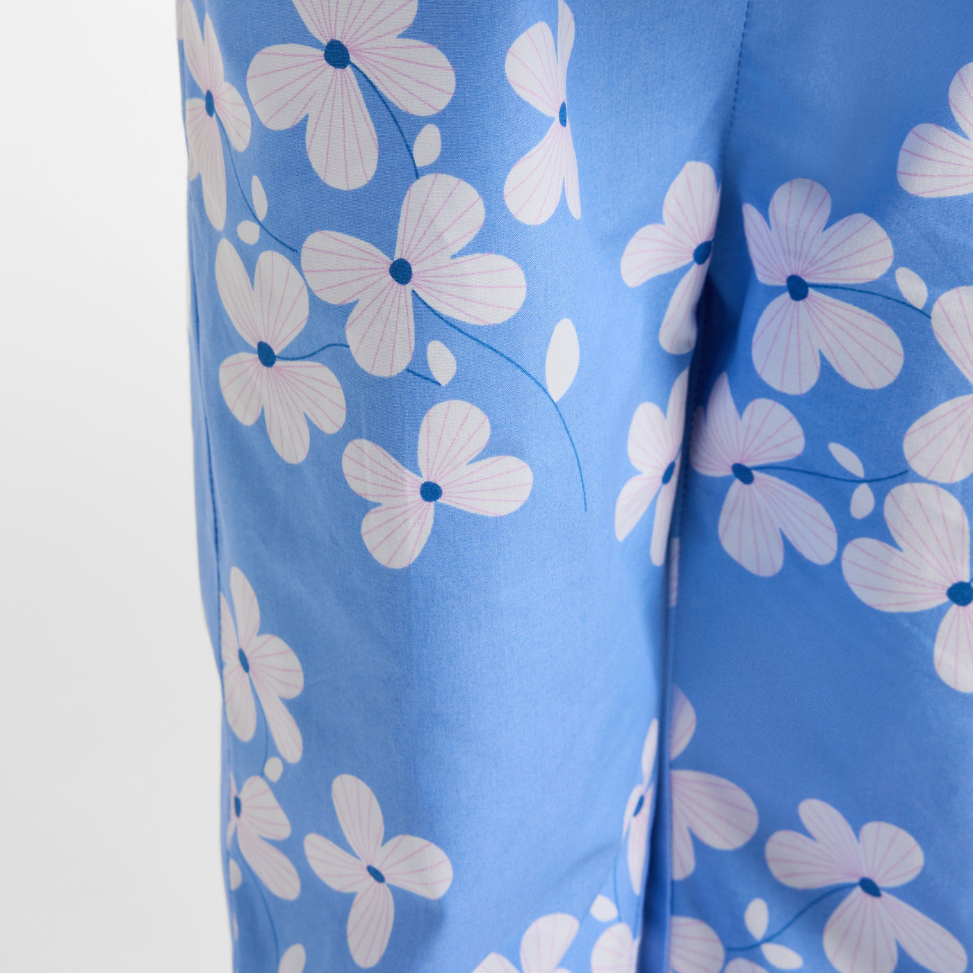 Baby girl floral print cotton trousers