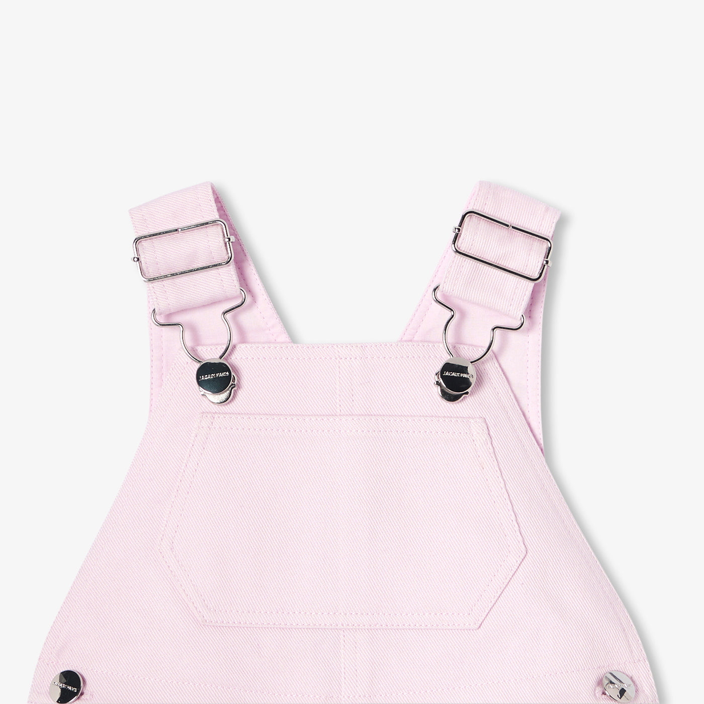 Baby girl cotton twill dungarees