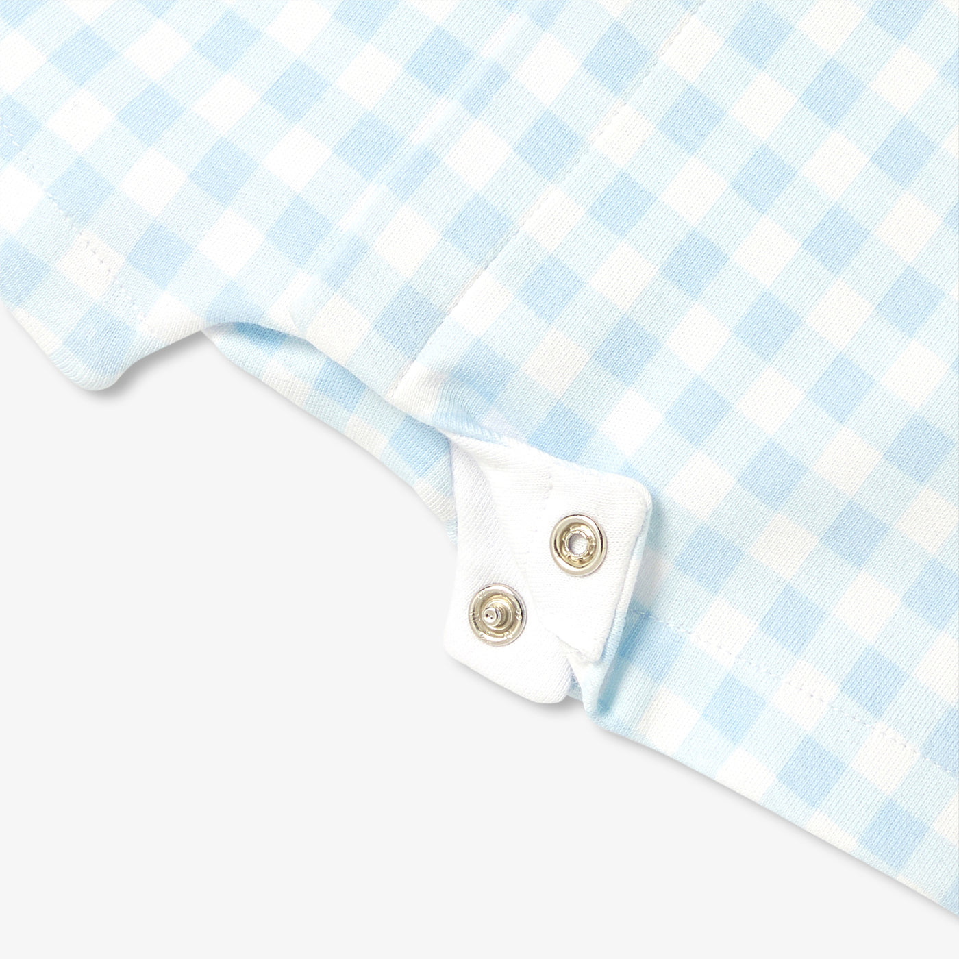 Baby boy jersey romper - blanc/bleu