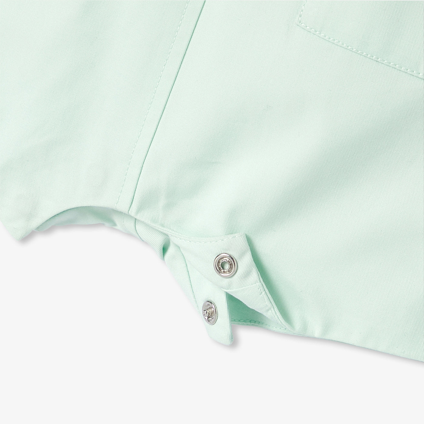 Baby short dungarees in cotton twill