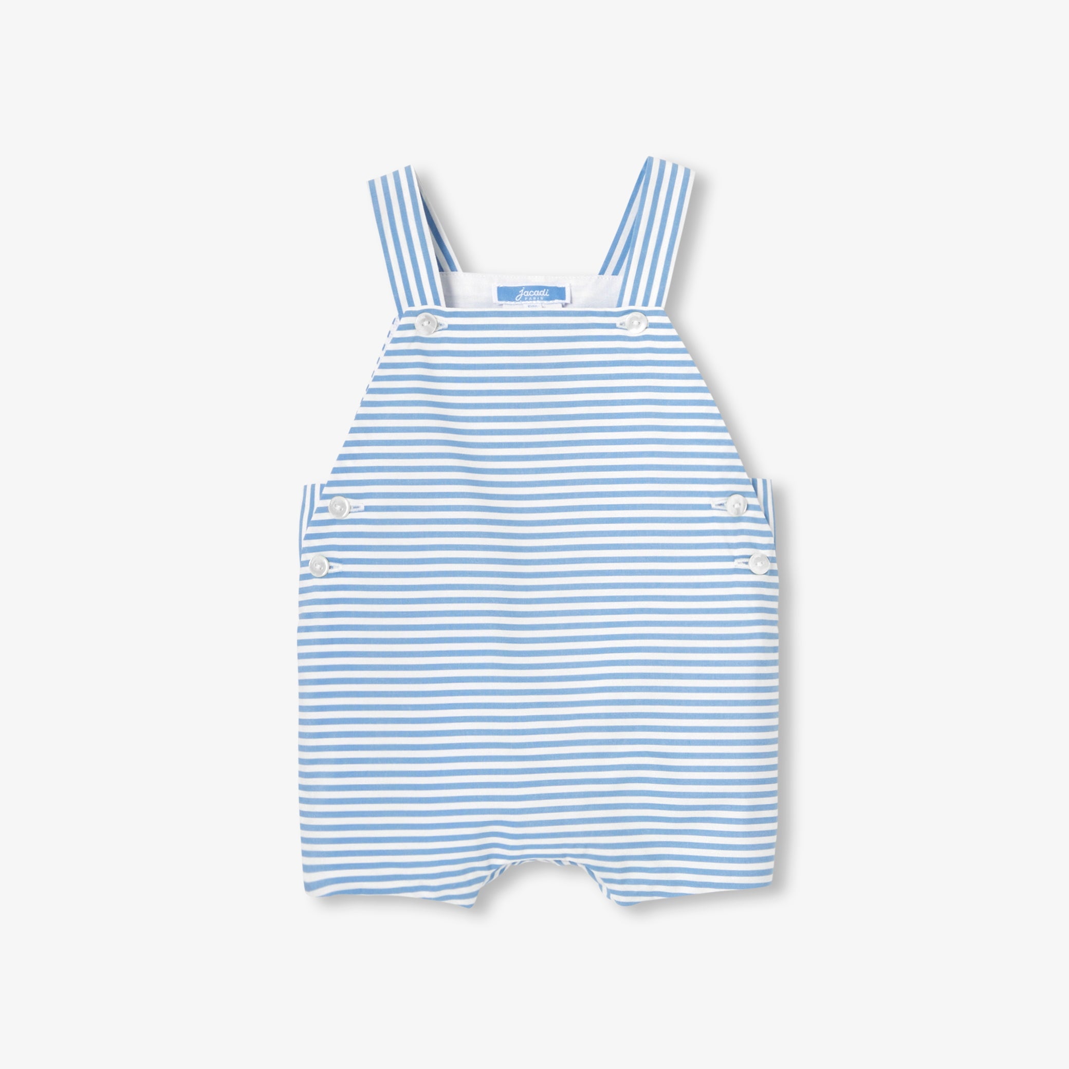 Baby boy poplin short dungarees