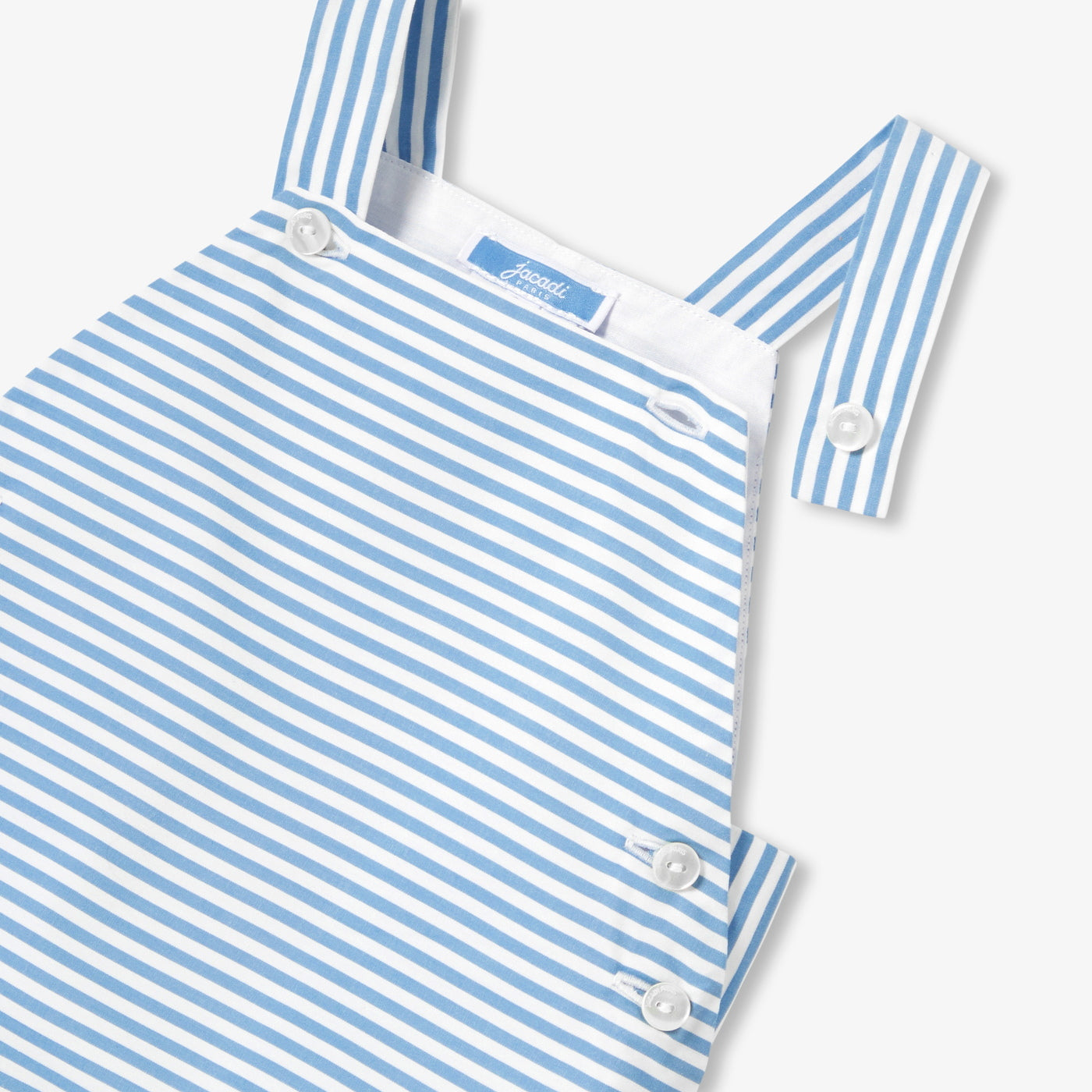 Baby boy poplin short dungarees