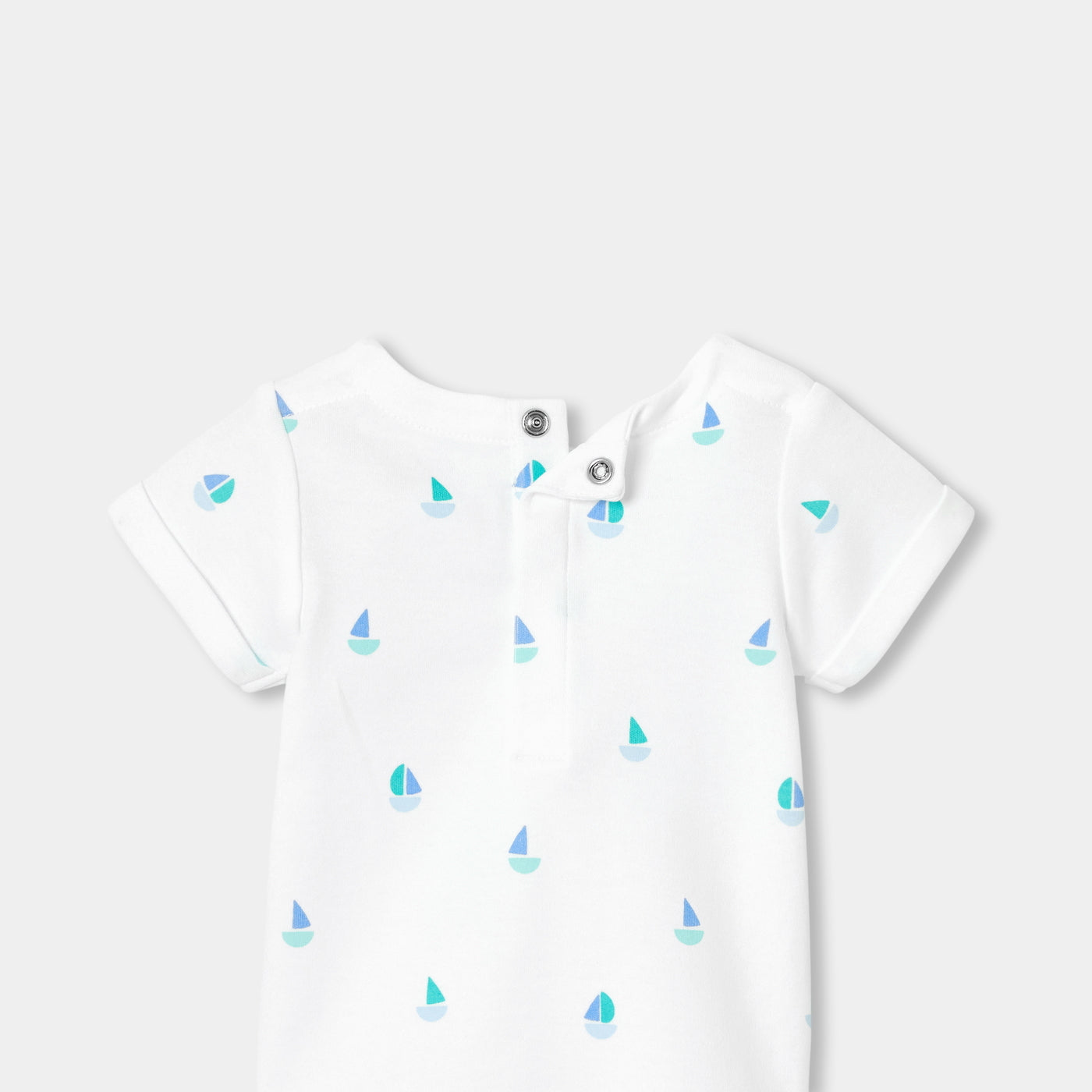 Baby boy short-sleeved cotton bodysuit