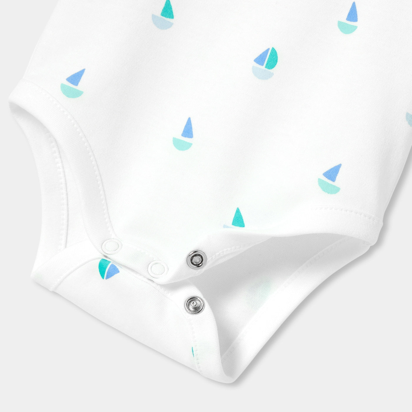 Baby boy short-sleeved cotton bodysuit
