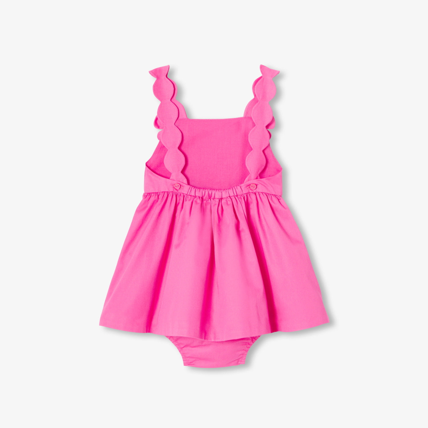 Baby girl cotton satin ceremony dress