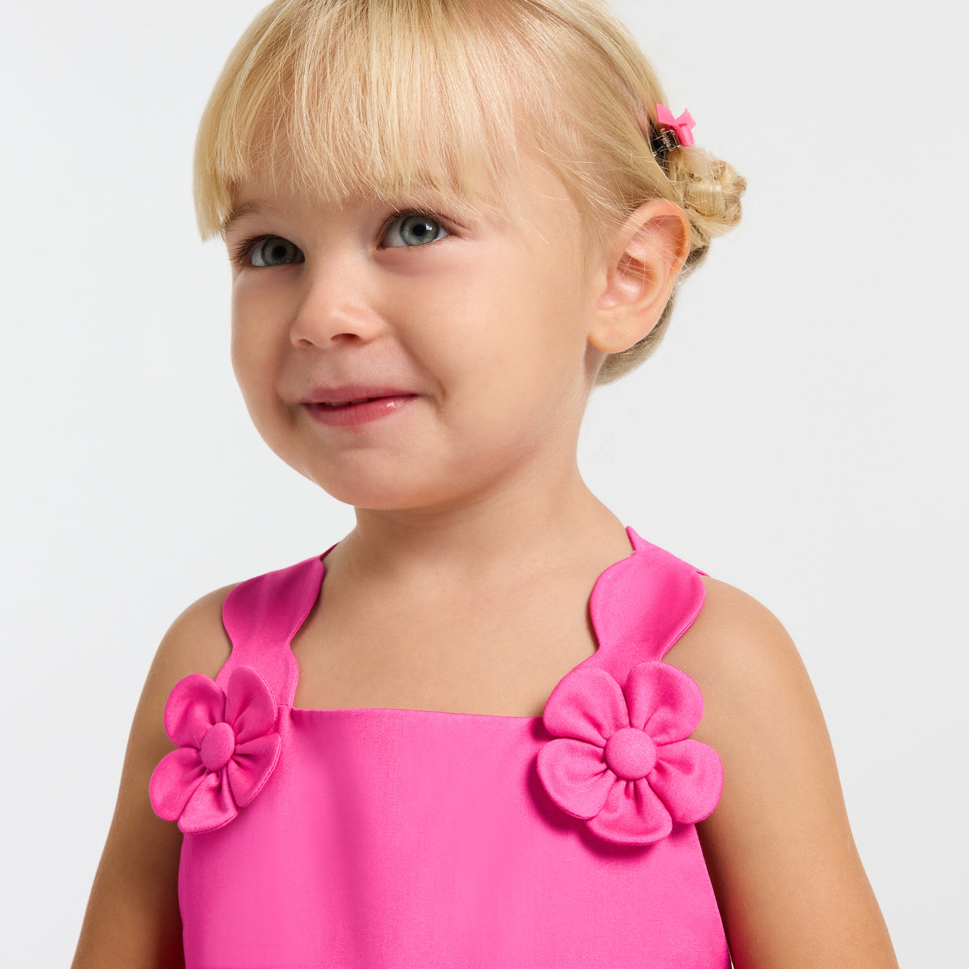 Baby girl cotton satin ceremony dress