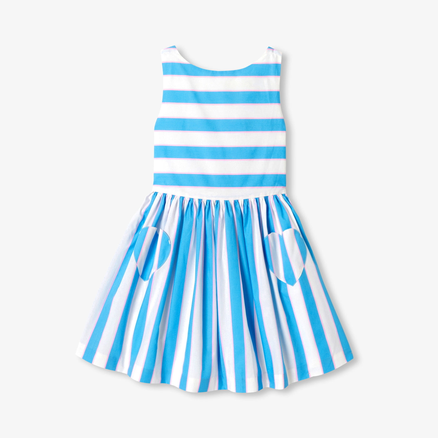 Girl striped poplin dress