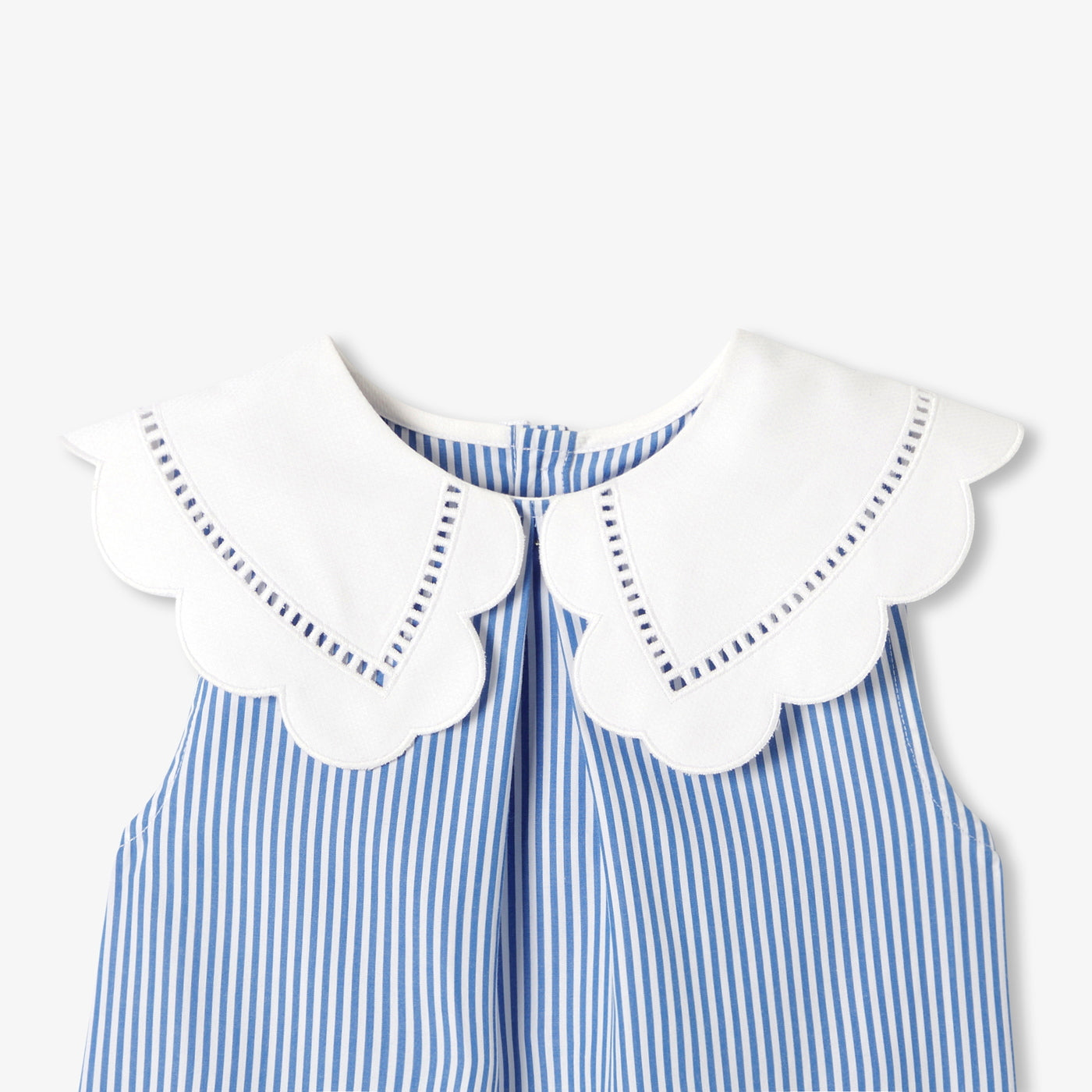 Girl striped poplin blouse