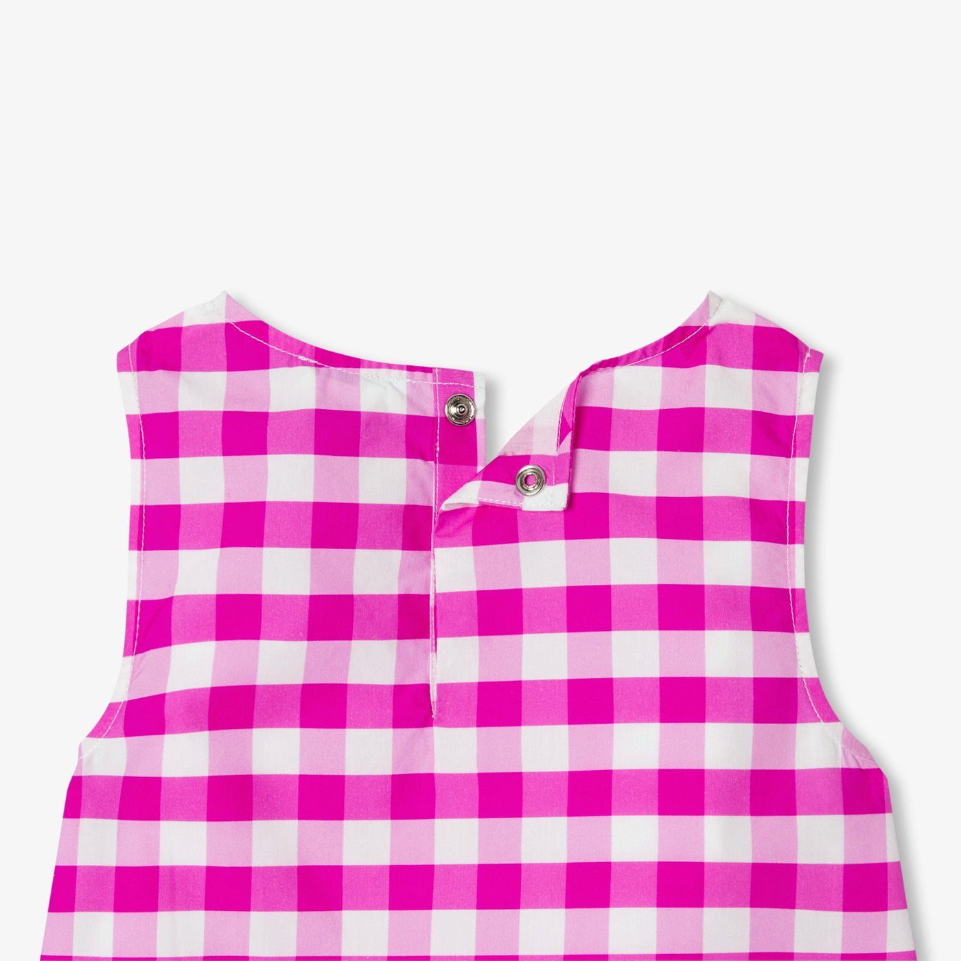 Girl gingham poplin short pyjamas
