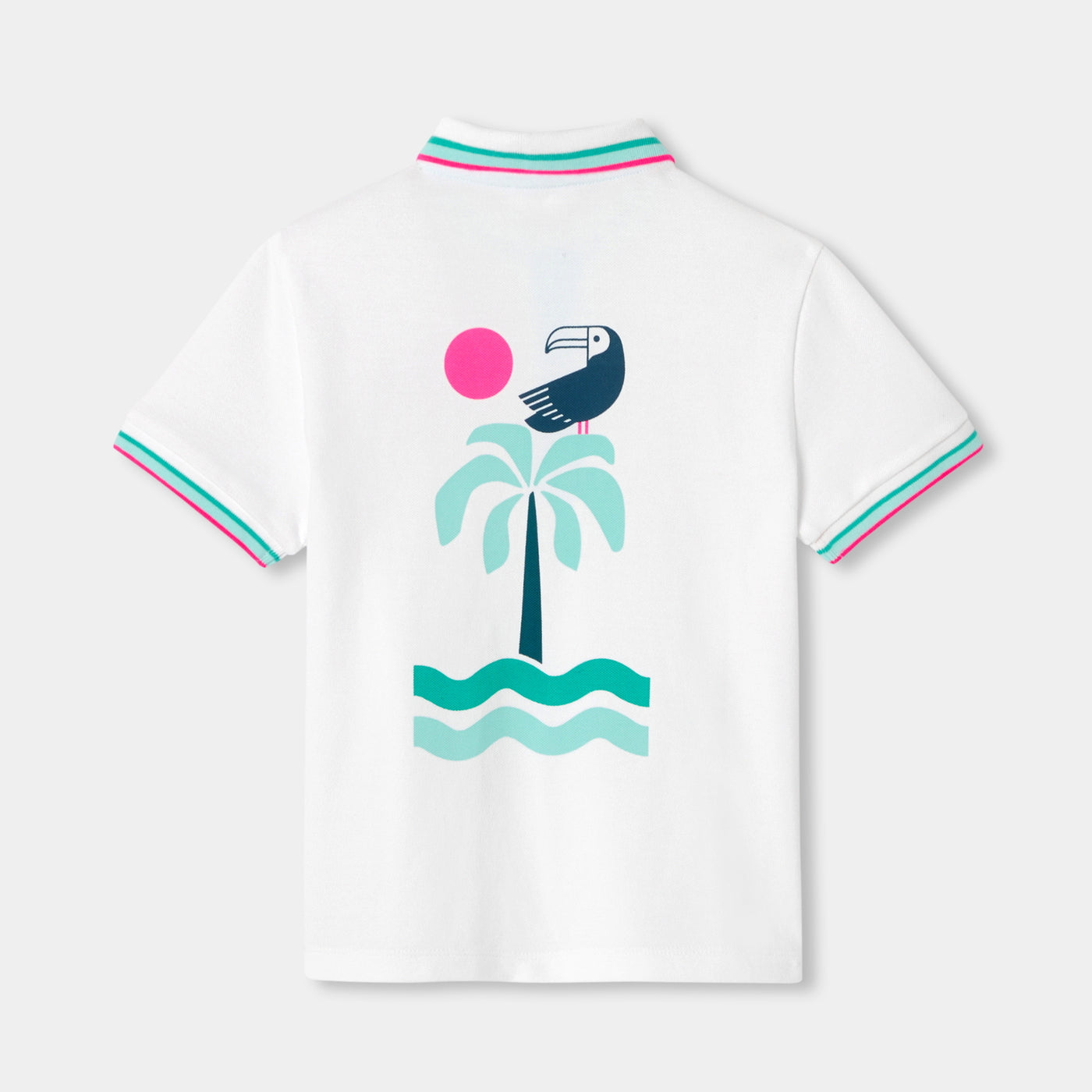 Boy mini piqué cotton polo shirt