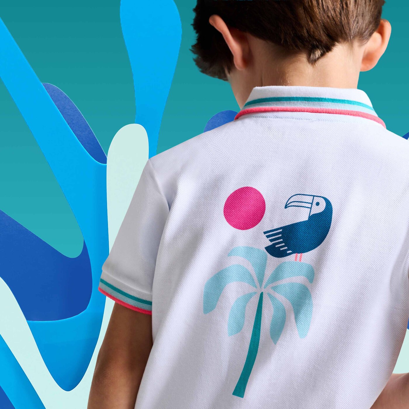 Boy mini piqué cotton polo shirt