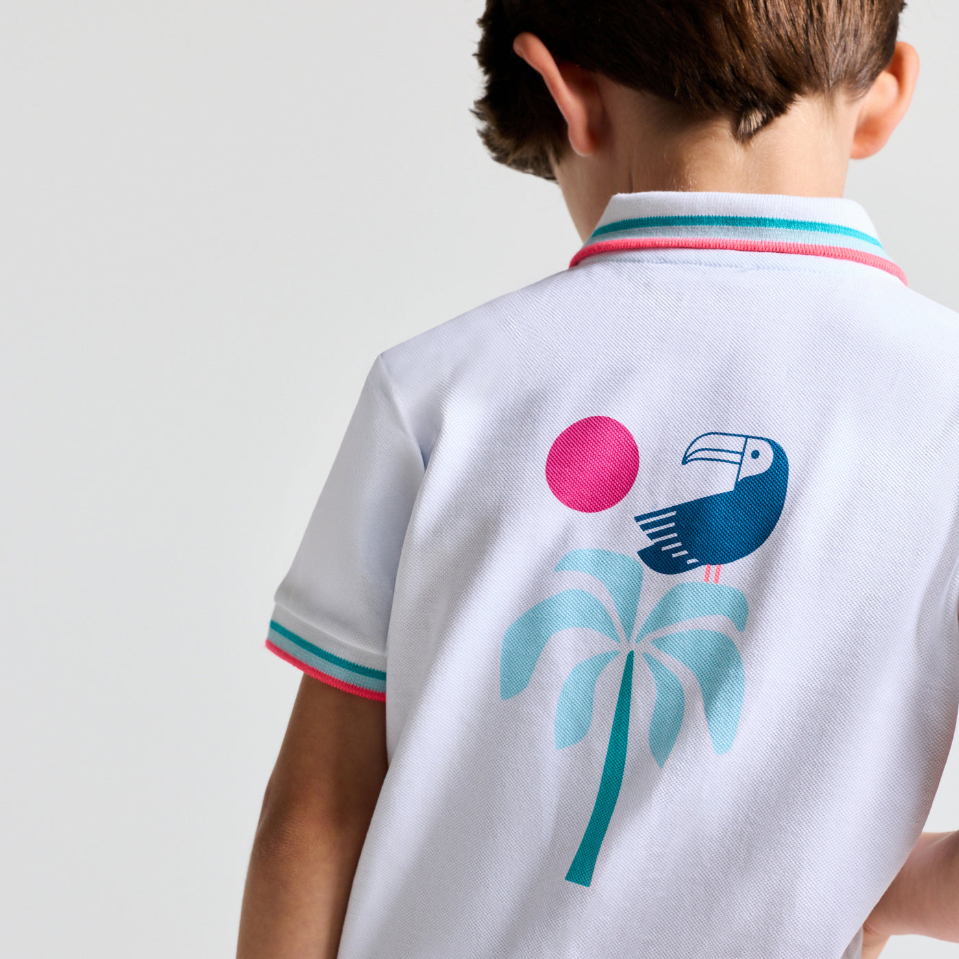 Boy mini piqué cotton polo shirt