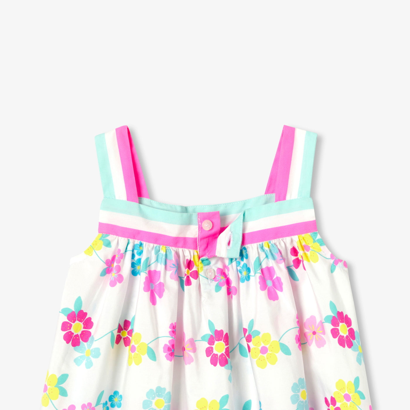 Baby girl poplin blouse with straps
